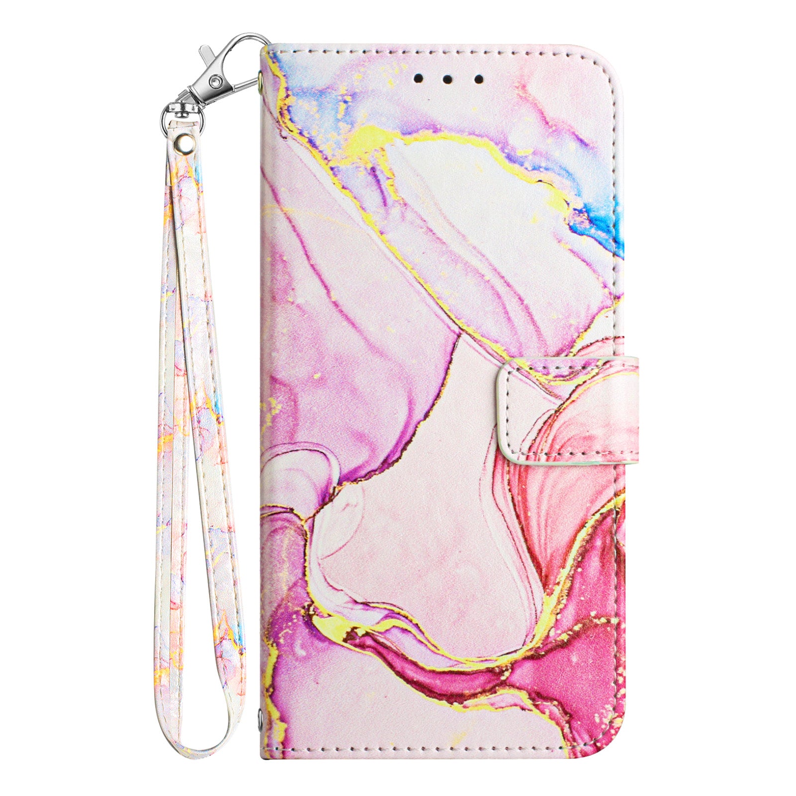 YB Pattern Printing Leather Series-5 For OnePlus 11 5G Marble Pattern Protective Cover Phone Case Wallet - Rose Gold 005