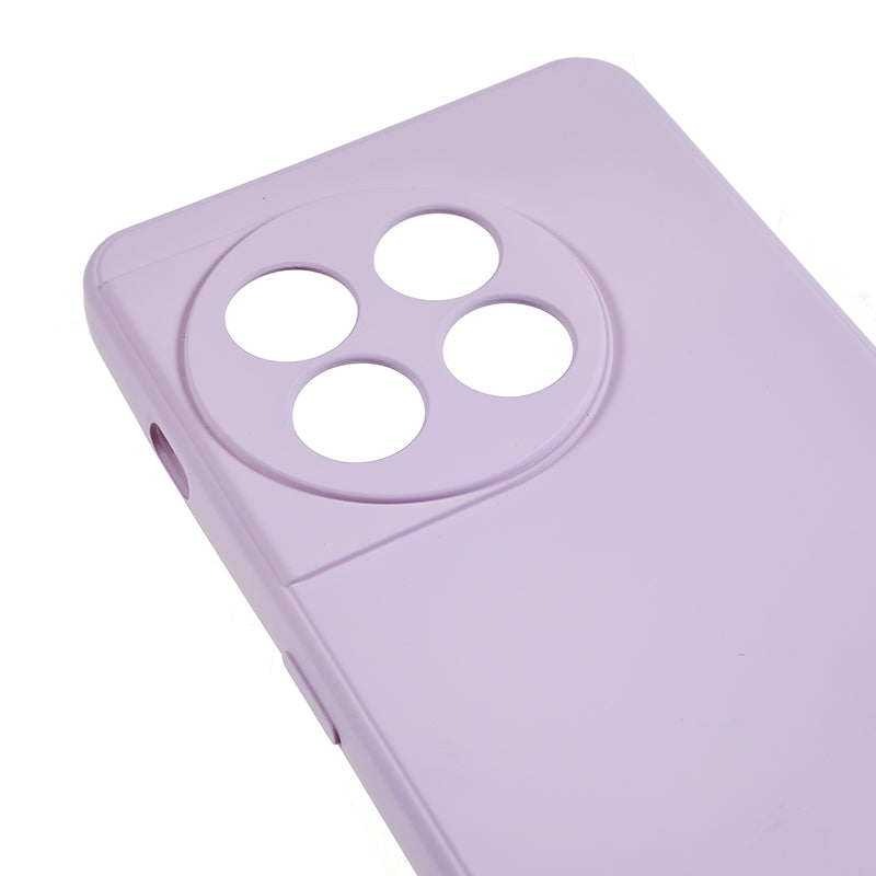 For OnePlus 11 5G TPU Phone Case Smooth Touch Rubberized Cover with Fiber Lining - Light Purple