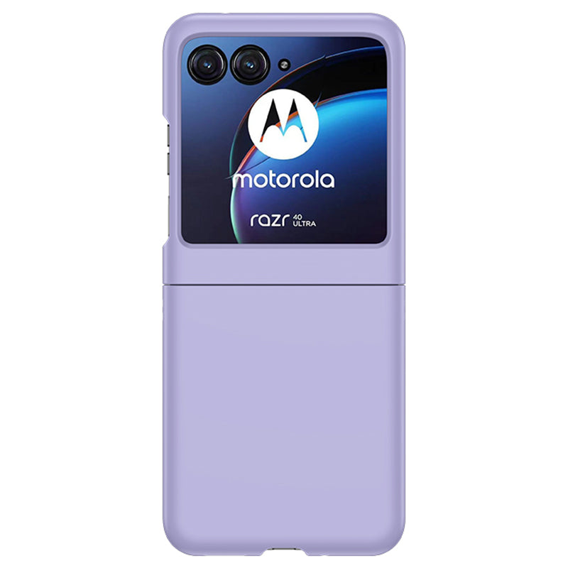 Uniqkart for Motorola Razr 40 Ultra 5G Hard PC Phone Case Ultra-thin Skin-touch Back Cover - Purple