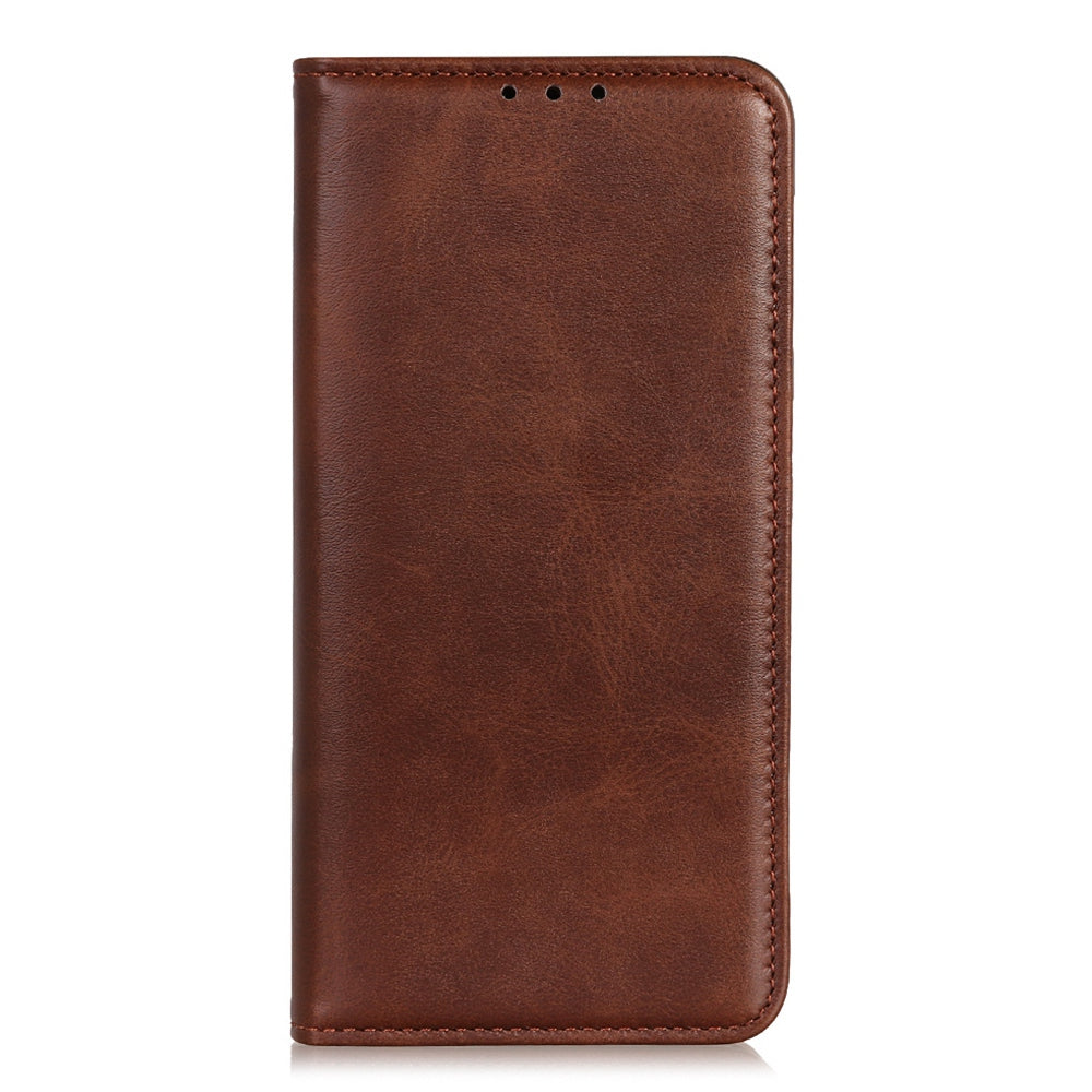 Wallet Phone Cover for iPhone 15 Pro , Stand Split Leather Drop-proof Phone Case - Coffee