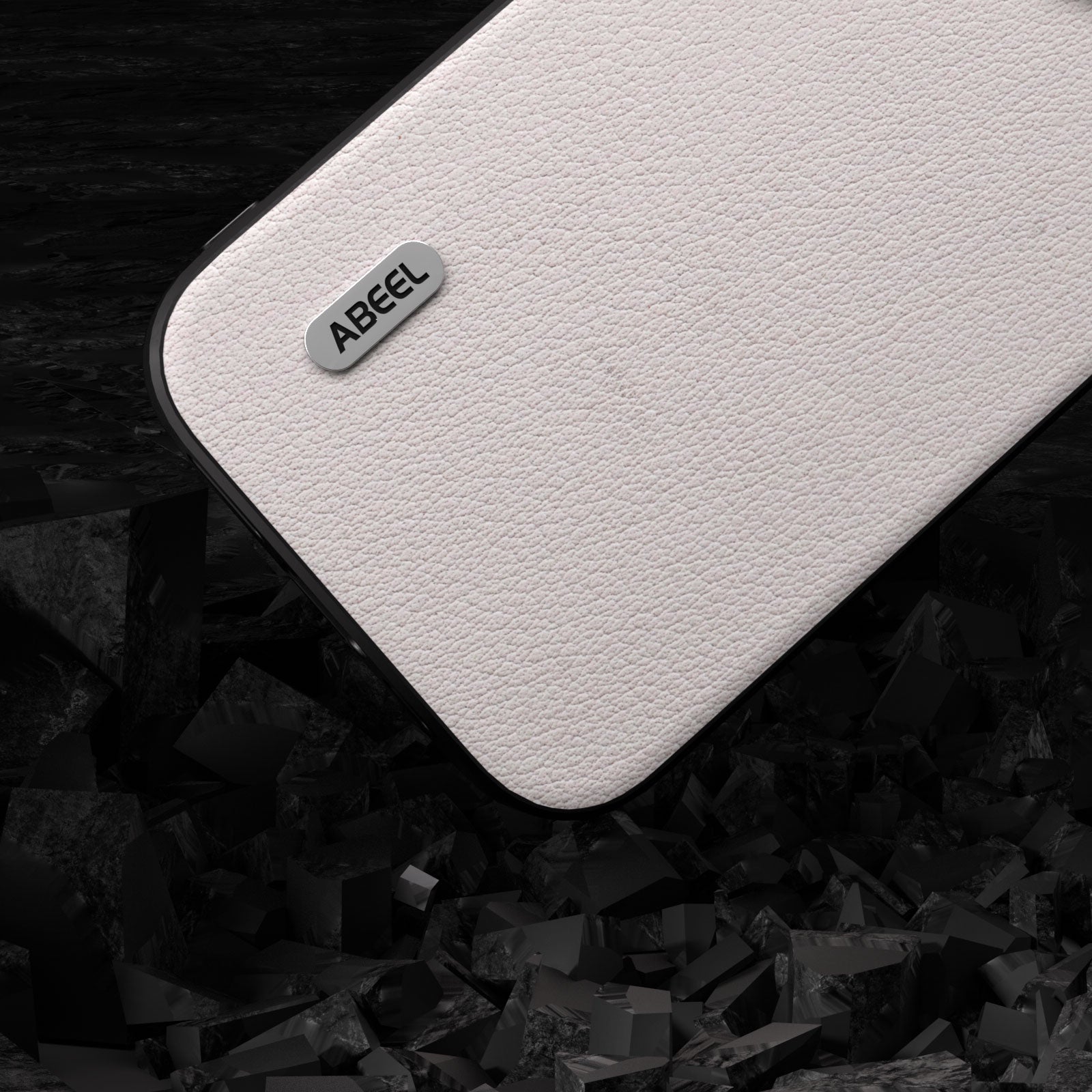 Uniqkart For iPhone 15 Pro Phone Case Anti-Scratch Genuine Cow Leather+PC+TPU Cover - Grey