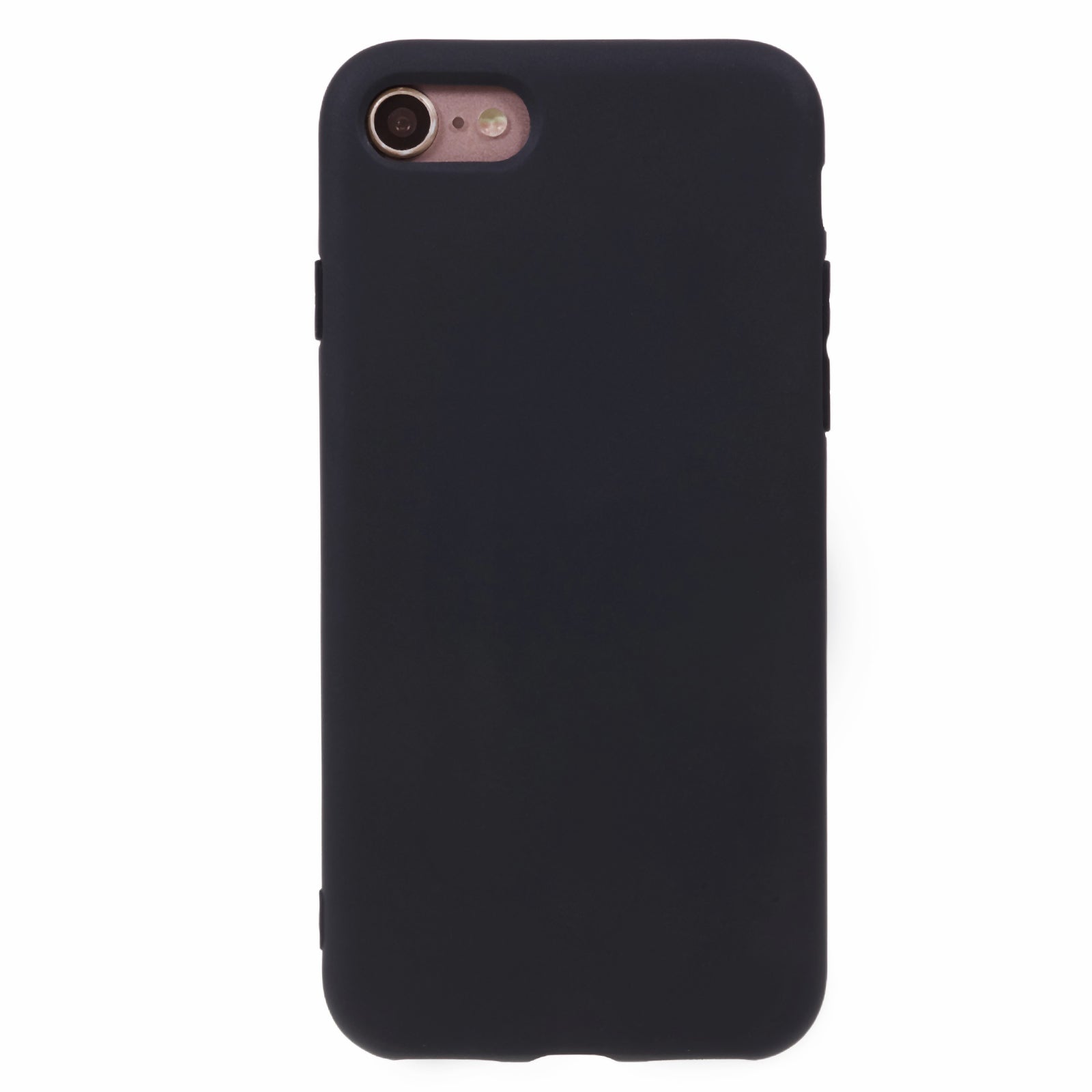 Uniqkart for iPhone 7 / 8 / SE (2020) / SE (2022) Candy Color Matte Phone Case Anti-scratch TPU Cover - Black