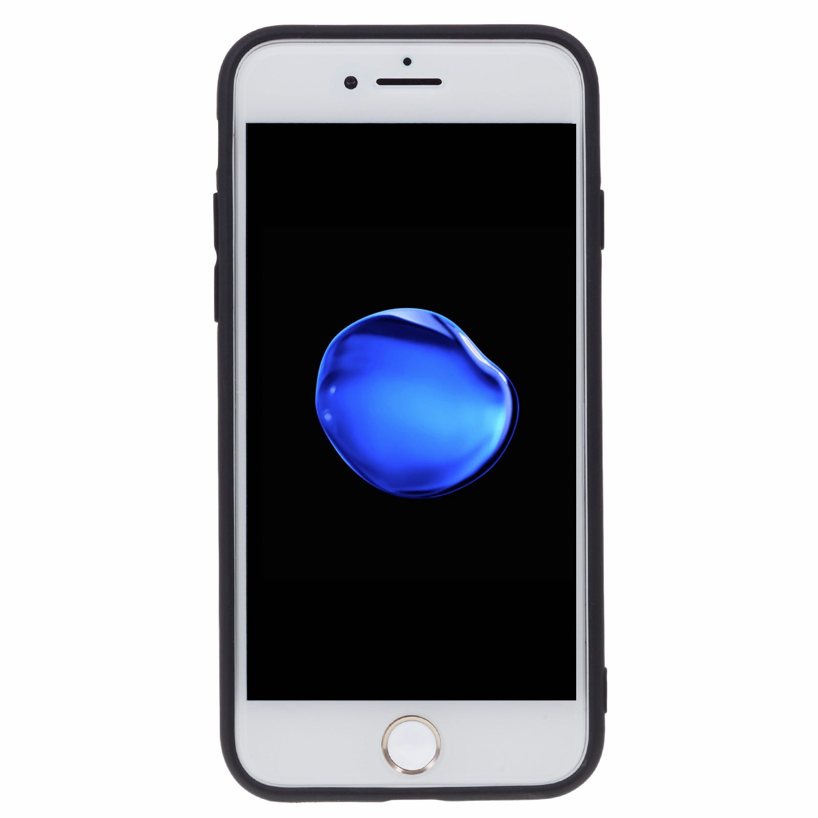 Uniqkart for iPhone 7 / 8 / SE (2020) / SE (2022) Candy Color Matte Phone Case Anti-scratch TPU Cover - Black