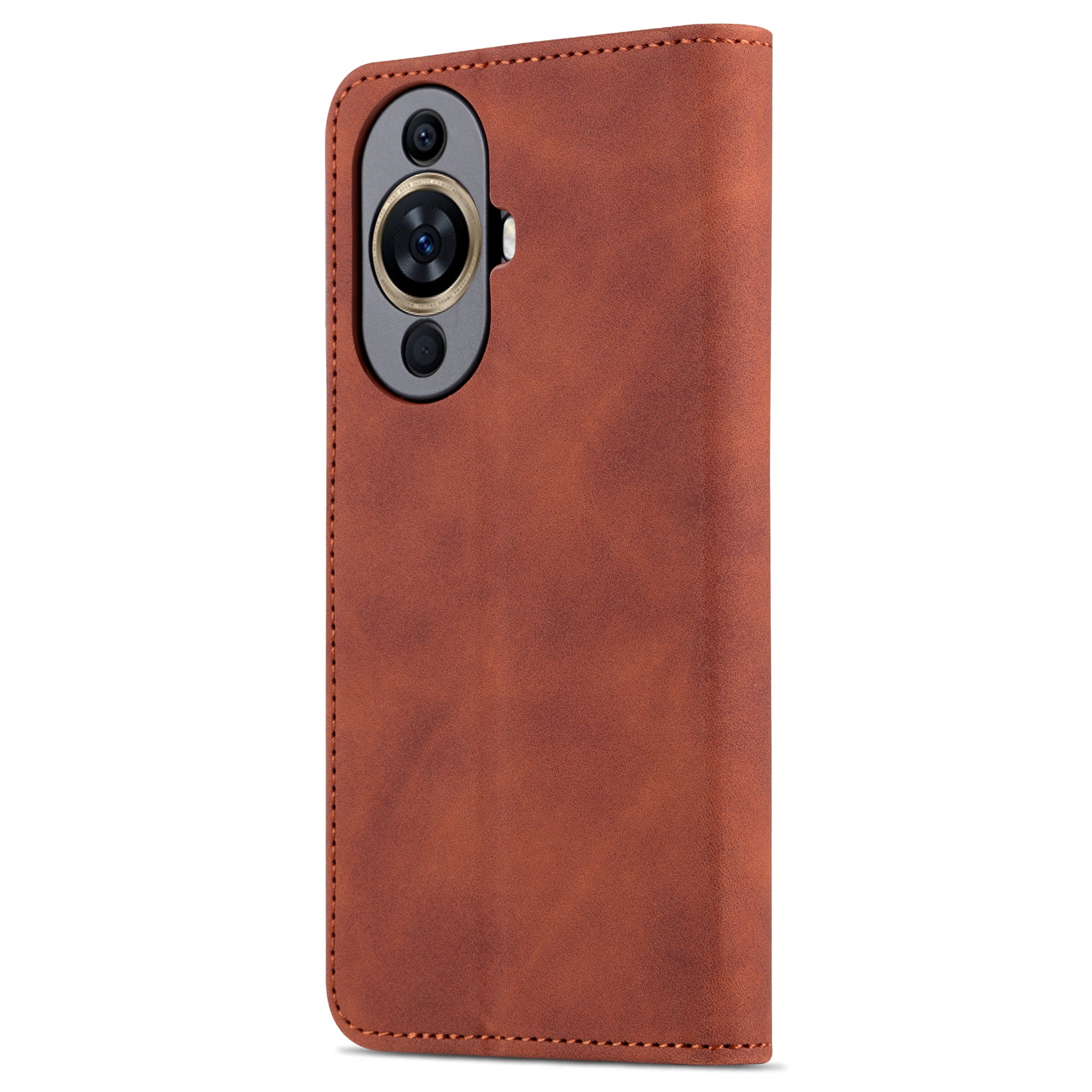Uniqkart for Huawei nova 11 Ultra / nova 11 Pro Anti-Dust PU Leather Phone Cover Stand Wallet Case - Brown