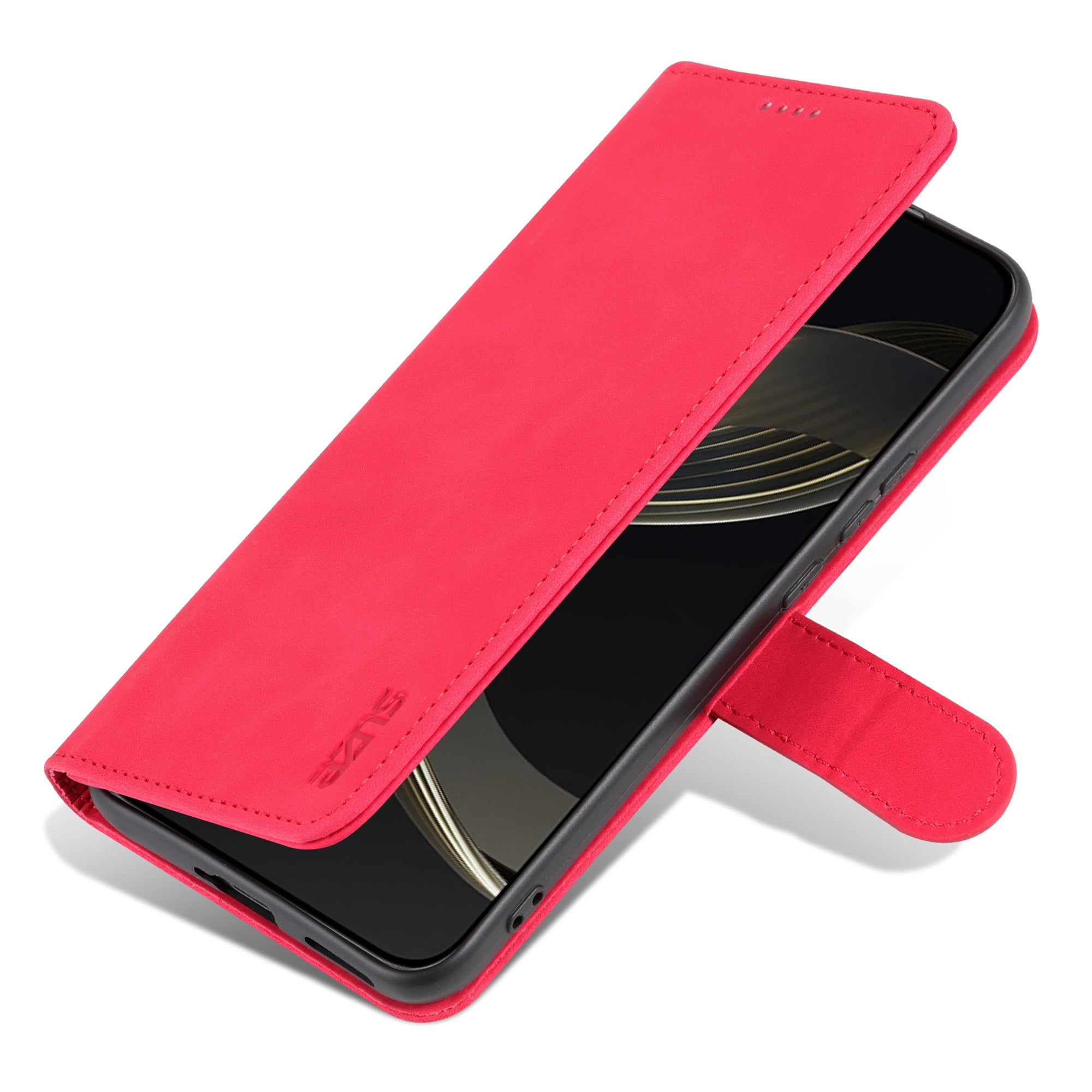 Uniqkart for Huawei nova 11 Ultra / nova 11 Pro Anti-Dust PU Leather Phone Cover Stand Wallet Case - Red