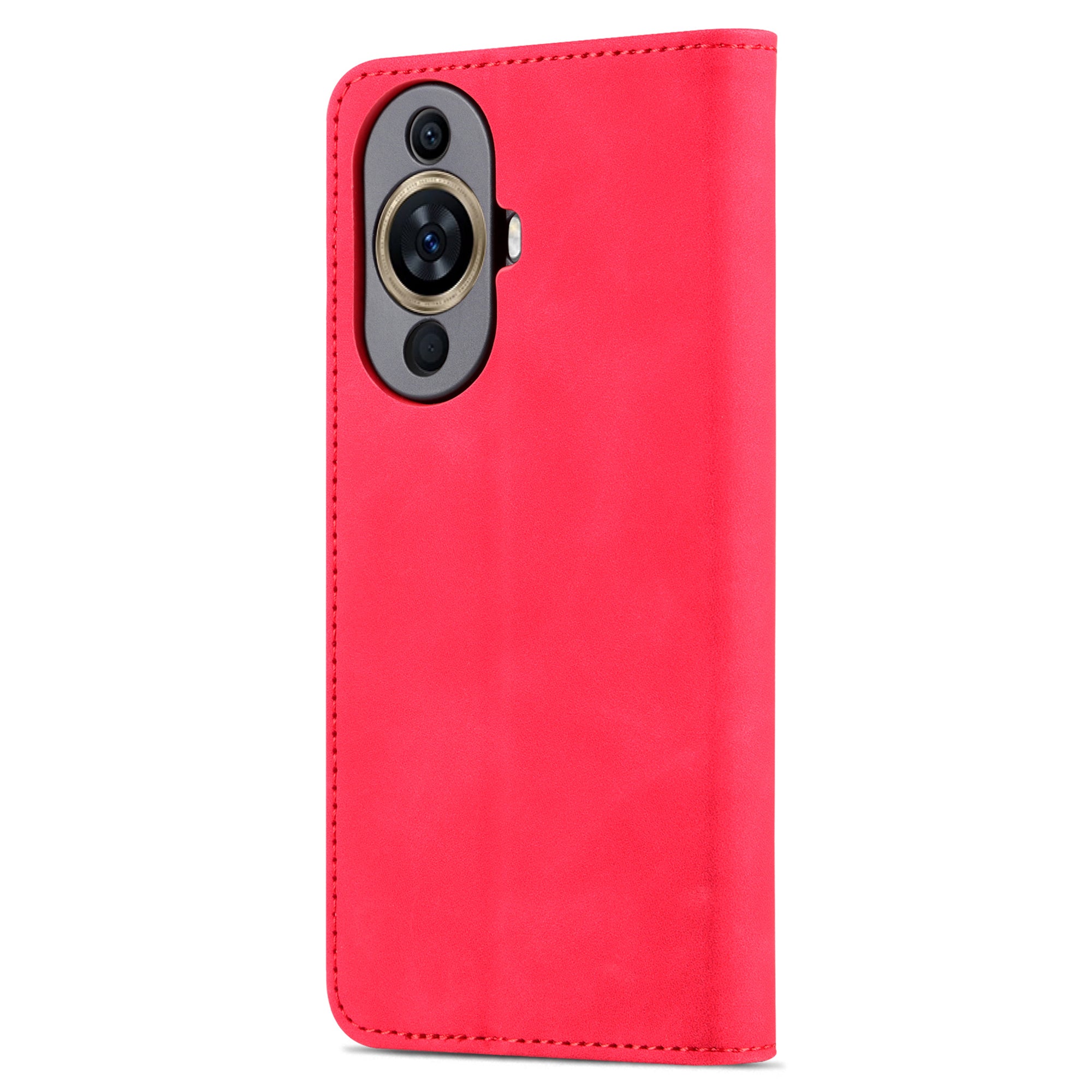 Uniqkart for Huawei nova 11 Ultra / nova 11 Pro Anti-Dust PU Leather Phone Cover Stand Wallet Case - Red