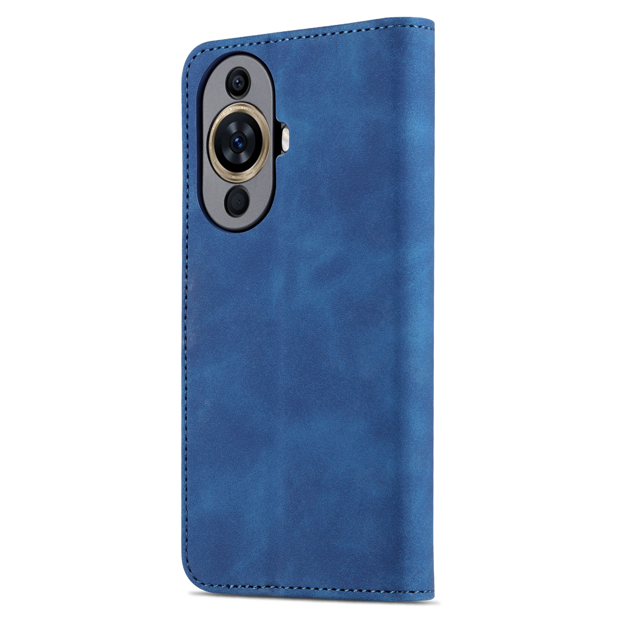 Uniqkart for Huawei nova 11 Ultra / nova 11 Pro Anti-Dust PU Leather Phone Cover Stand Wallet Case - Blue