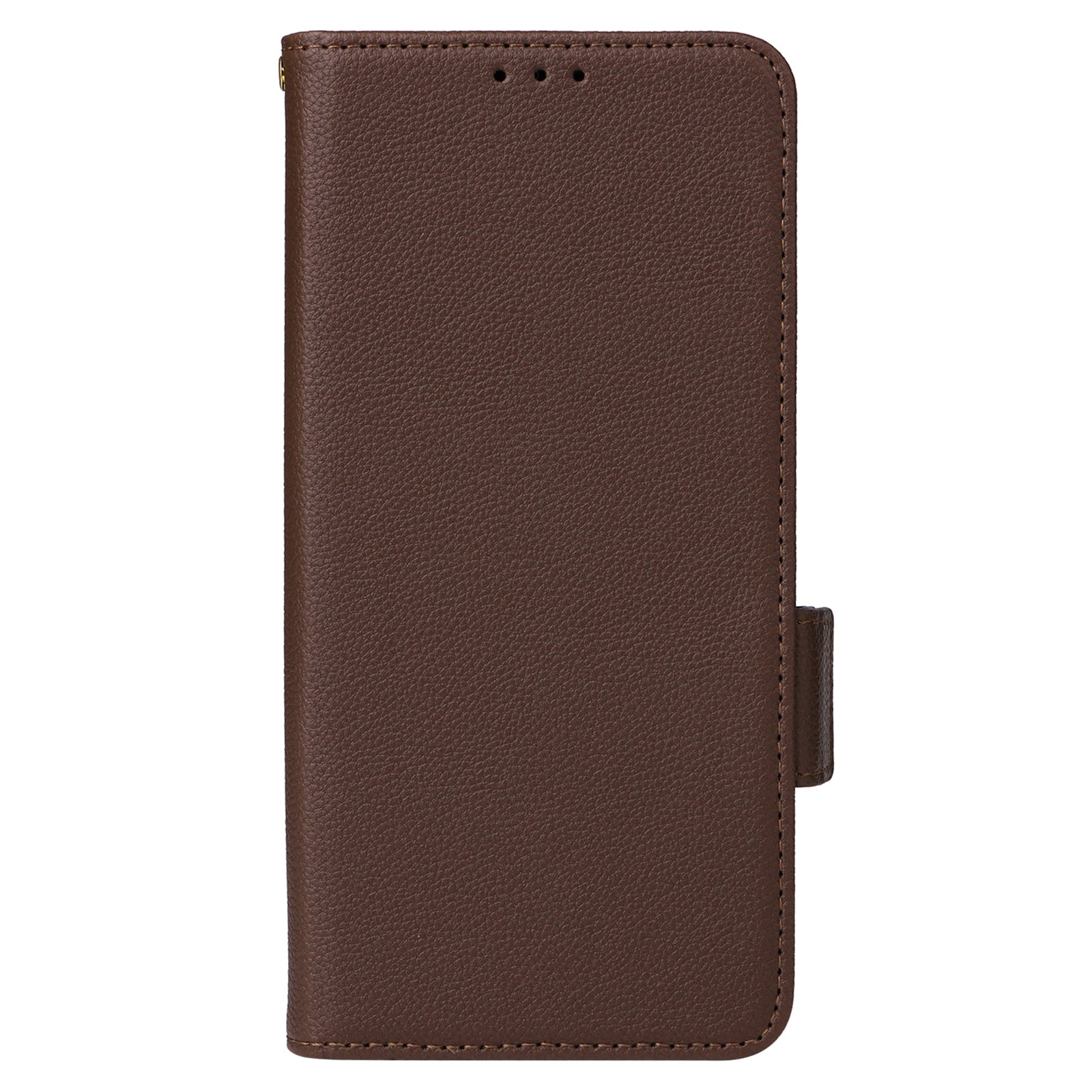 Wallet Stand Phone Case for Nokia XR21 Litchi Texture PU Leather Shockproof Cover - Brown