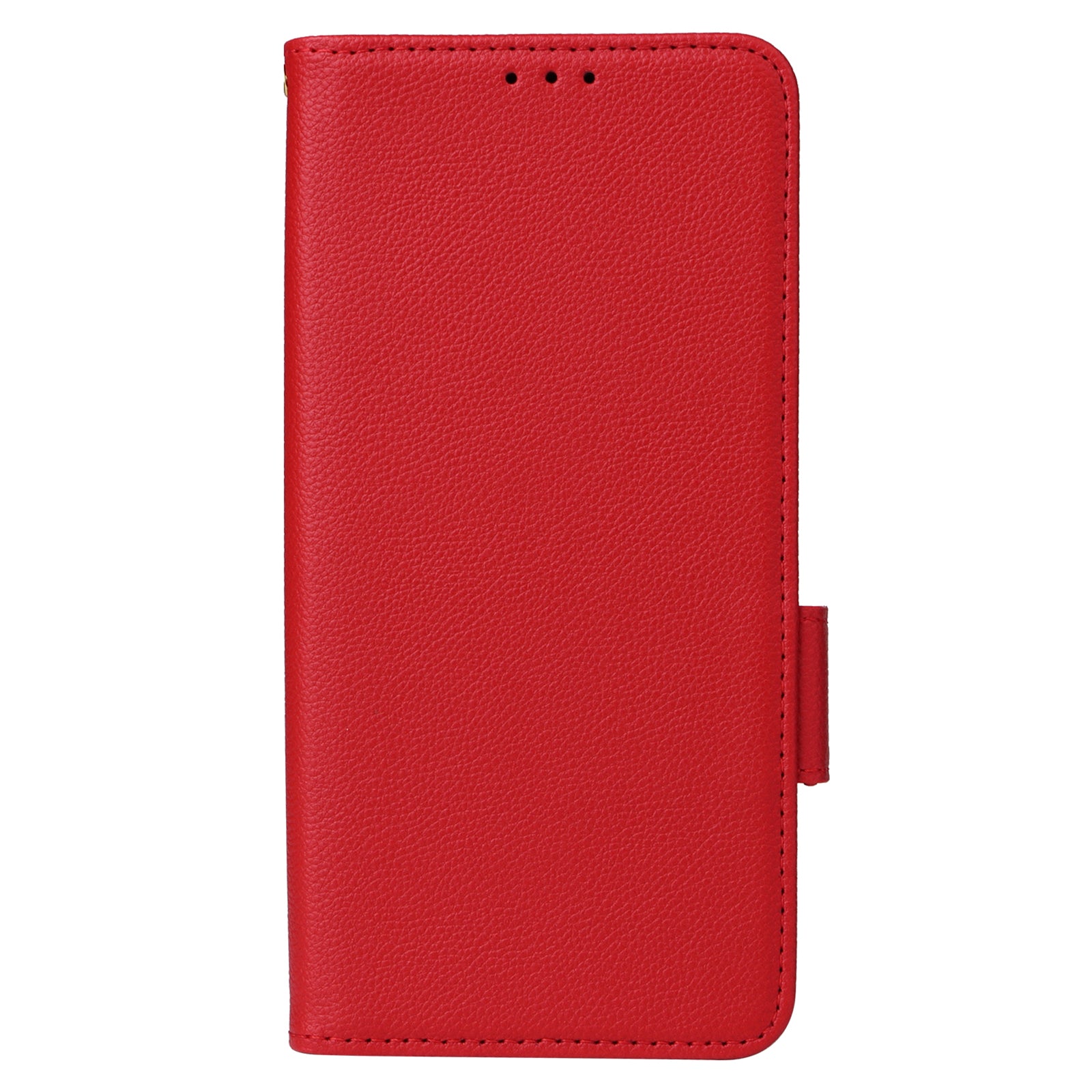 Wallet Stand Phone Case for Nokia XR21 Litchi Texture PU Leather Shockproof Cover - Red