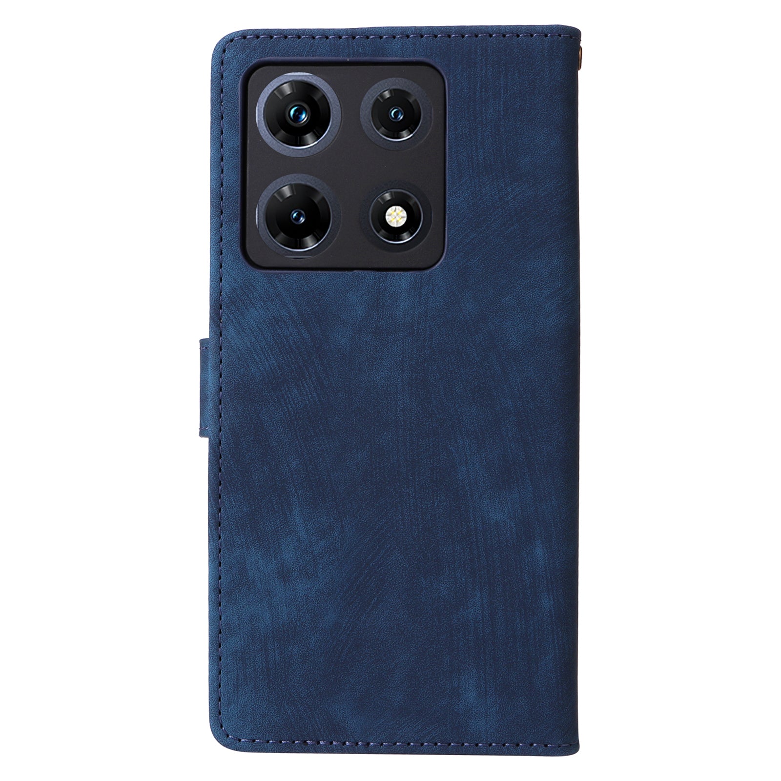 RFID Blocking Phone Cover for Infinix Note 30 Pro 4G X678B Wallet Stand Shell Leather Case - Blue
