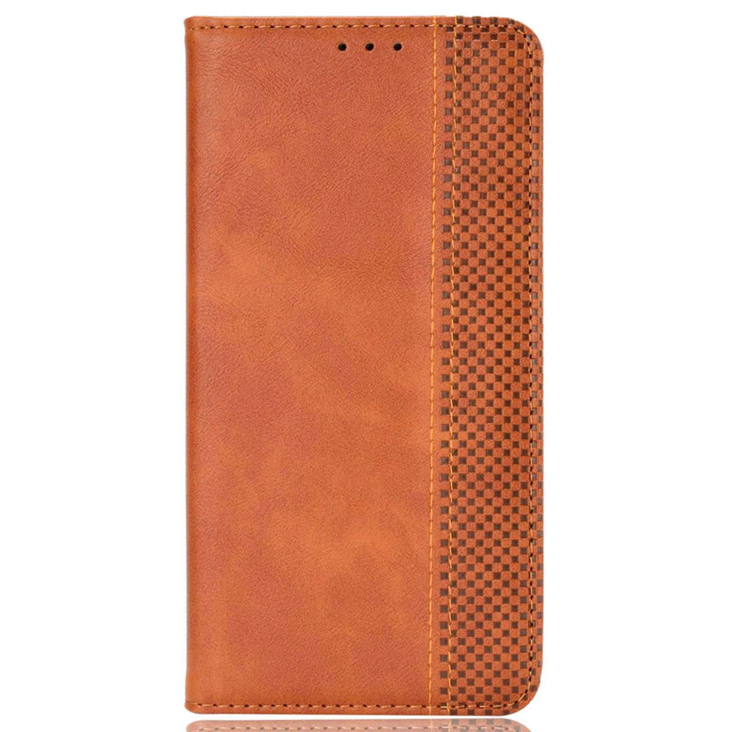 Retro Phone Case for Ulefone Note 16 Pro , PU Leather + TPU Phone Cover with Stand Wallet - Brown