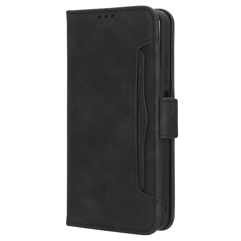Uniqkart for Ulefone Note 16 Pro PU Leather Case Phone Wallet Multiple Card Slots Stand Cover - Black