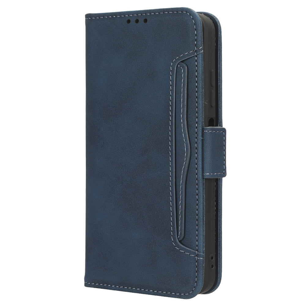 Uniqkart for Ulefone Note 16 Pro PU Leather Case Phone Wallet Multiple Card Slots Stand Cover - Blue