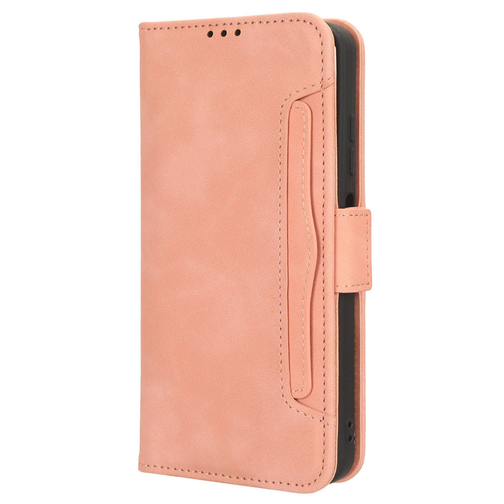 Uniqkart for Ulefone Note 16 Pro PU Leather Case Phone Wallet Multiple Card Slots Stand Cover - Pink