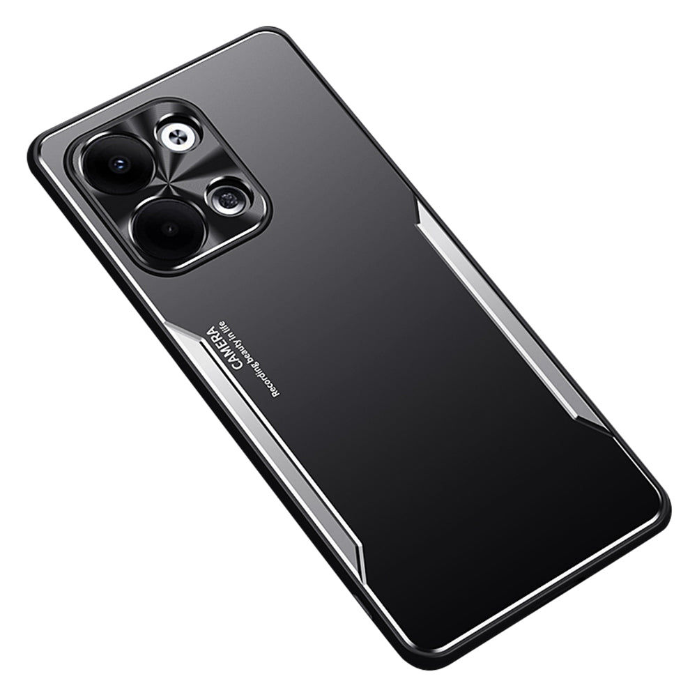 Uniqkart for Oppo Reno9 Pro 5G TPU + Aluminum Alloy Phone Case Drop Protection Phone Cover - Silver