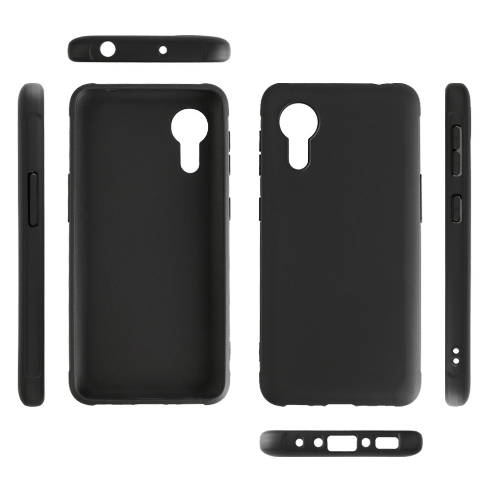 TPU Phone Case for Samsung Galaxy Xcover 5 Protective Case Anti-Drop Cell Phone Matte Slim Cover - Black