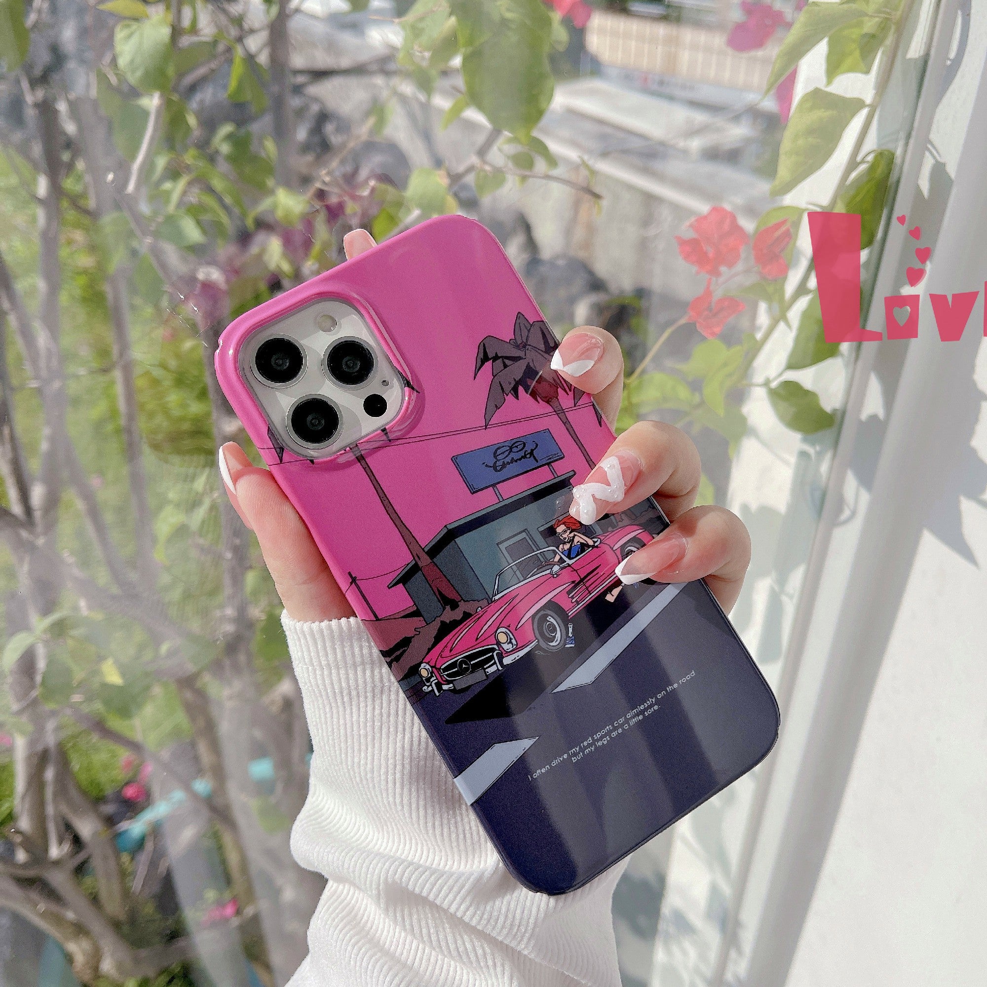 Uniqkart for iPhone 12 Pro Max 6.7 inch Hard PC Phone Case Pattern Printing Protective Glossy Phone Shell - Cool Girl