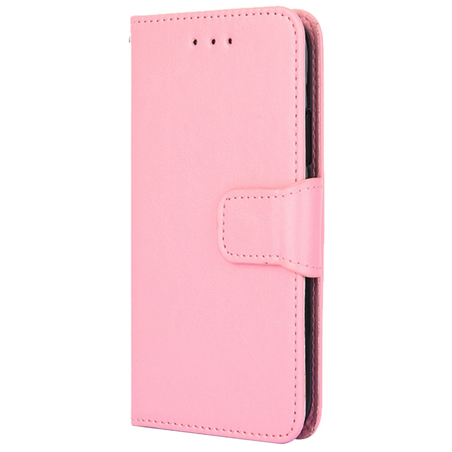 Uniqkart for Infinix Hot 30i Textured PU Leather Wallet Stand Case Anti-scratch Phone Cover - Pink