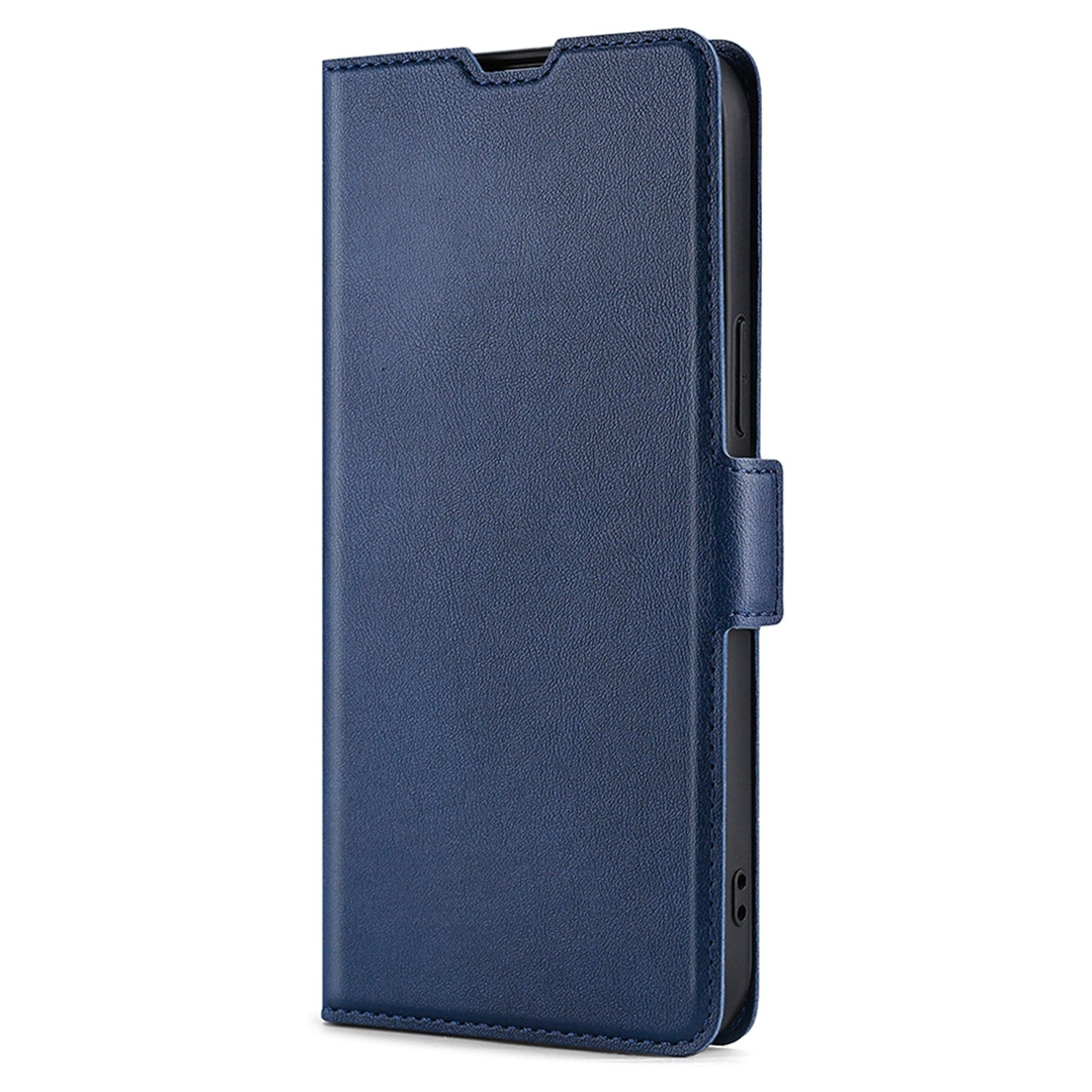 Uniqkart for Sharp Aquos R8 Pro SH-51D PU Leather Stand Phone Cover Card Holder Anti-drop Case - Blue
