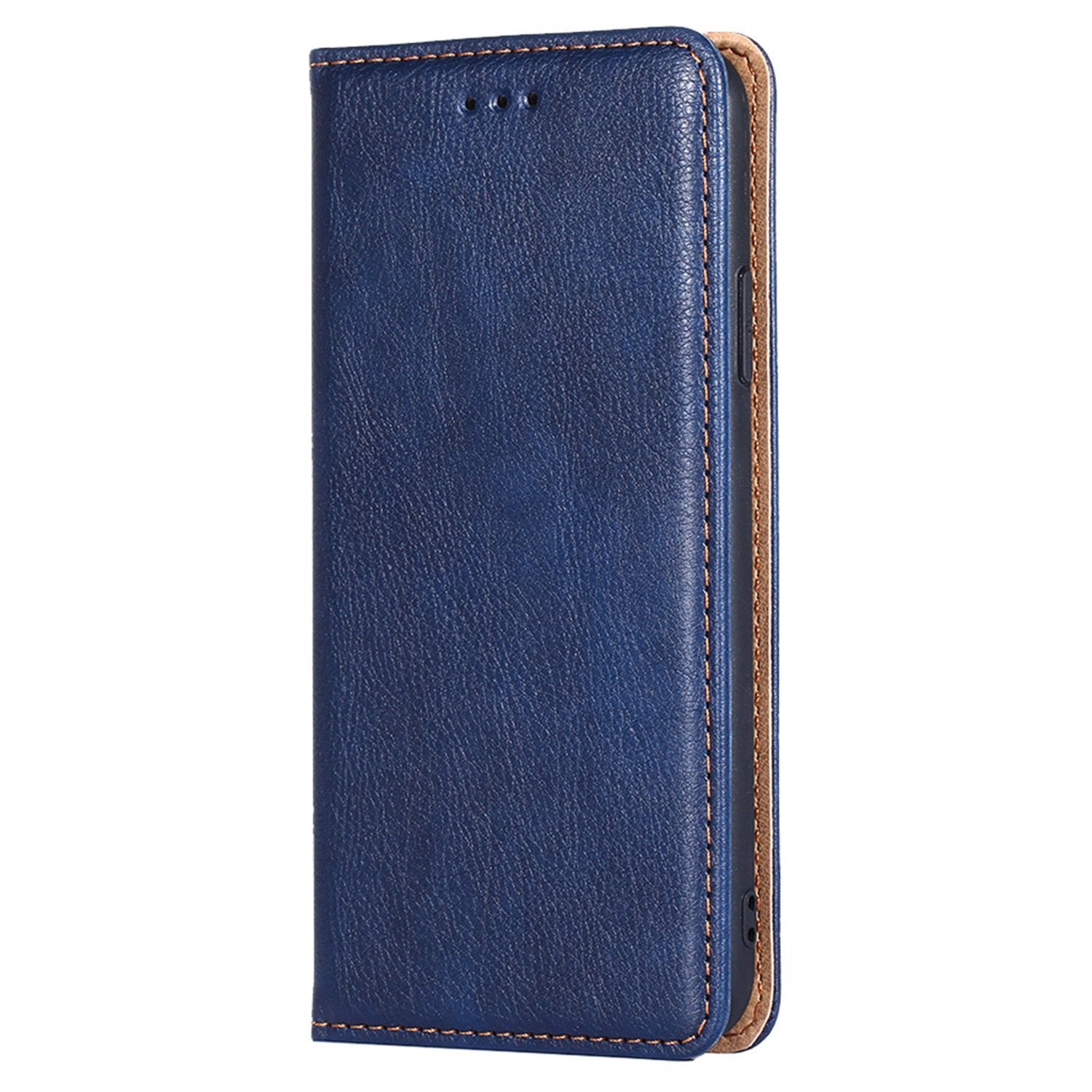 PU Leather + TPU Shell for Infinix Hot 30i Flip Cover Phone Case with Stand Wallet - Blue