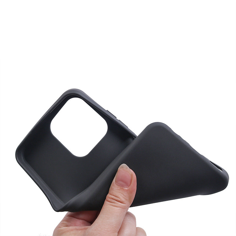 Uniqkart for Ulefone Note 16 Pro Soft TPU Cell Phone Cover Anti-scratch Matte Phone Case - Black
