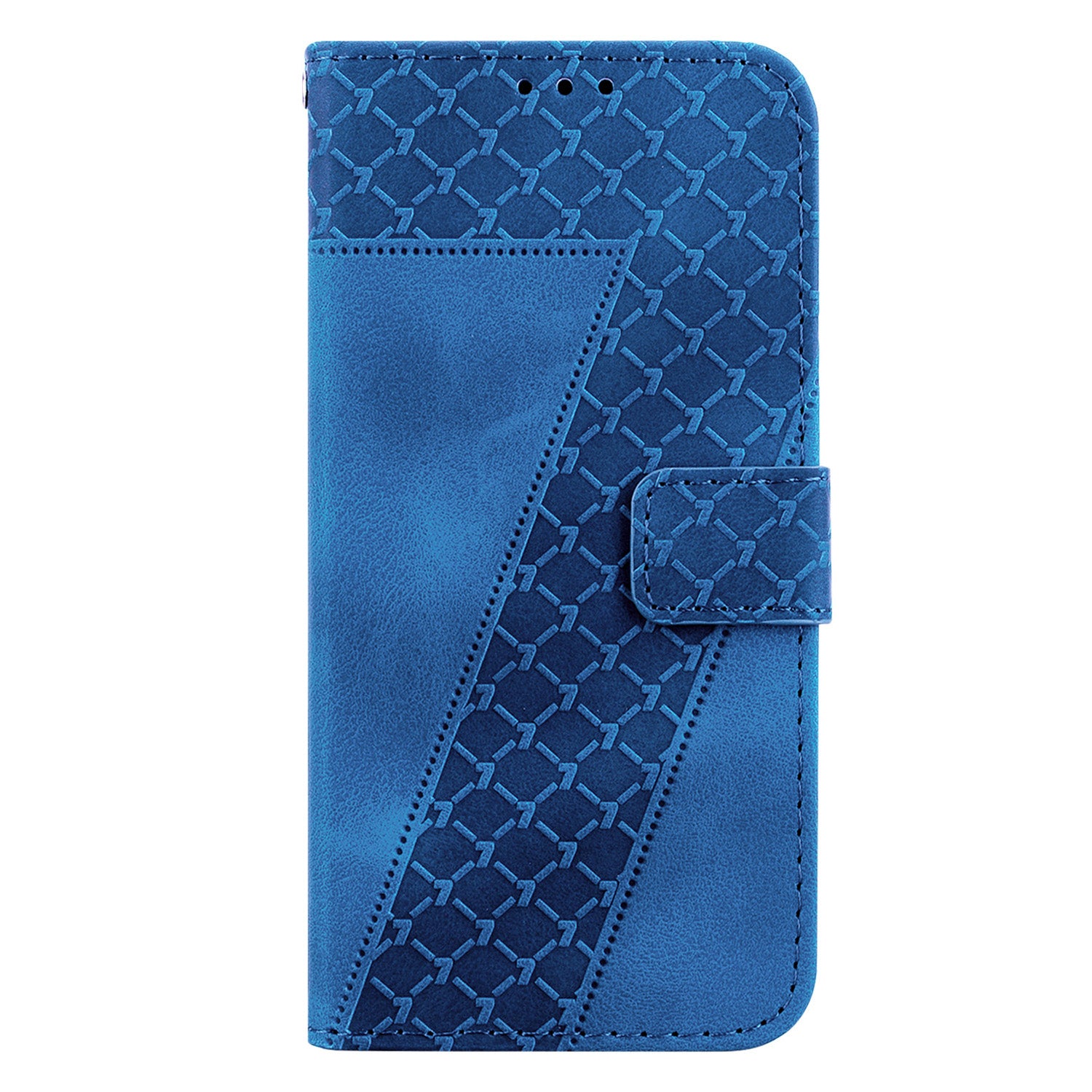 Wallet Stand Cell Phone Cover for OnePlus 11 5G , 7-Shape Imprinted PU Leather Phone Case - Dark Blue