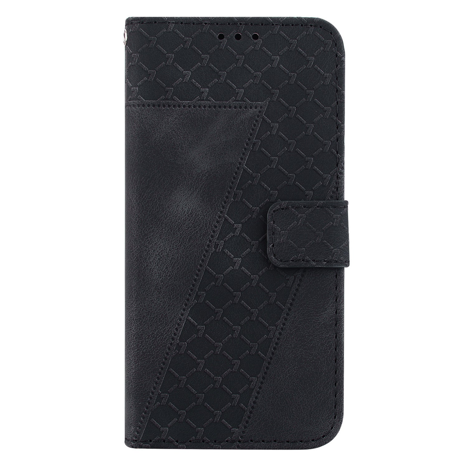 Wallet Stand Cell Phone Cover for OnePlus 11 5G , 7-Shape Imprinted PU Leather Phone Case - Black