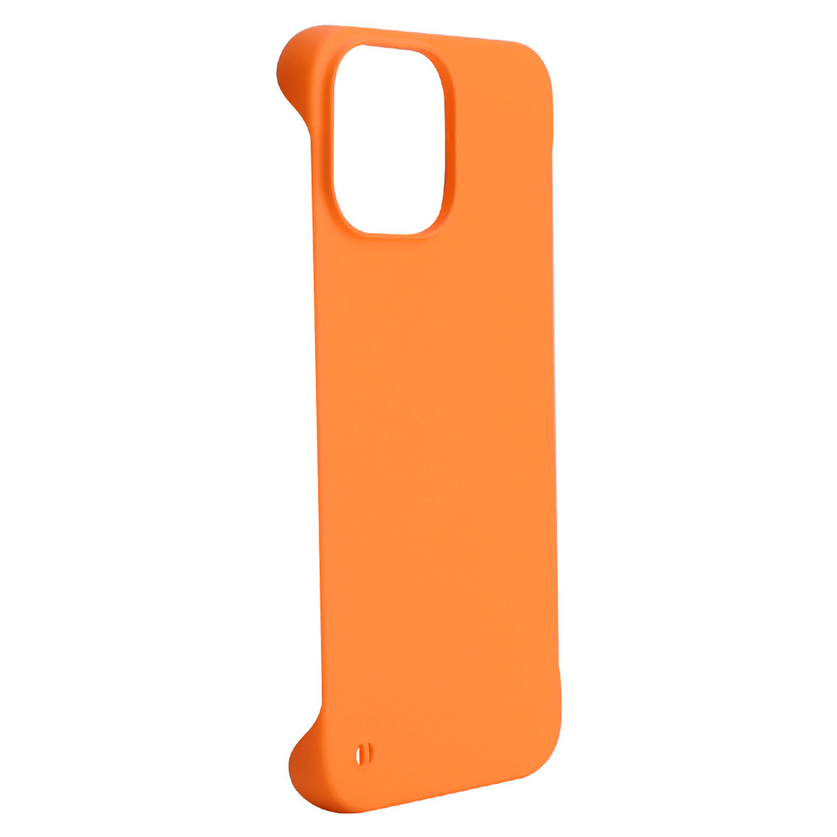 Uniqkart For iPhone 15 Pro Max Rubberized Matte Hard PC Phone Case Frameless Back Cover - Orange