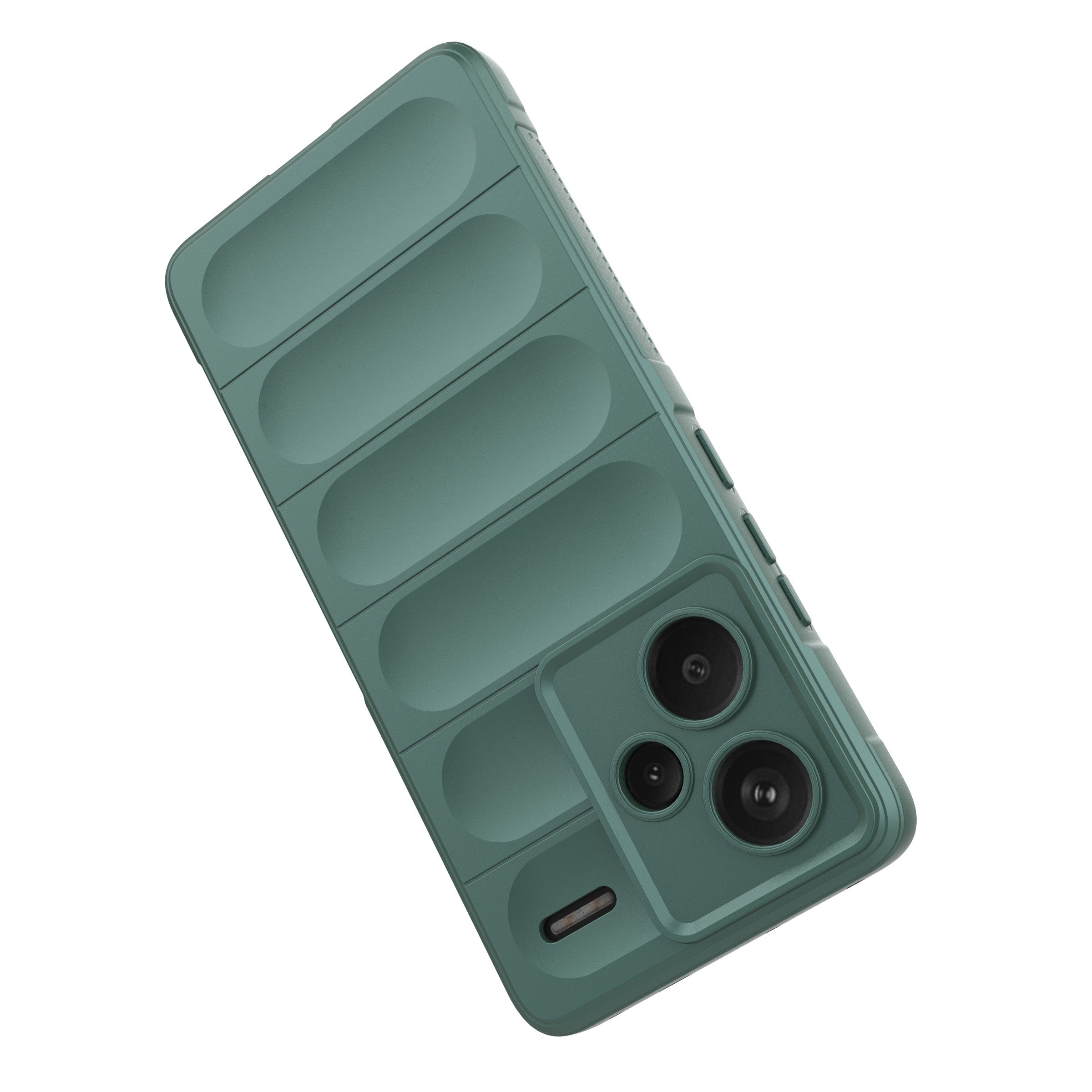 For Xiaomi Redmi Note 13 Pro+ 5G Case Anti-scratch TPU Rugged Phone Cover - Green