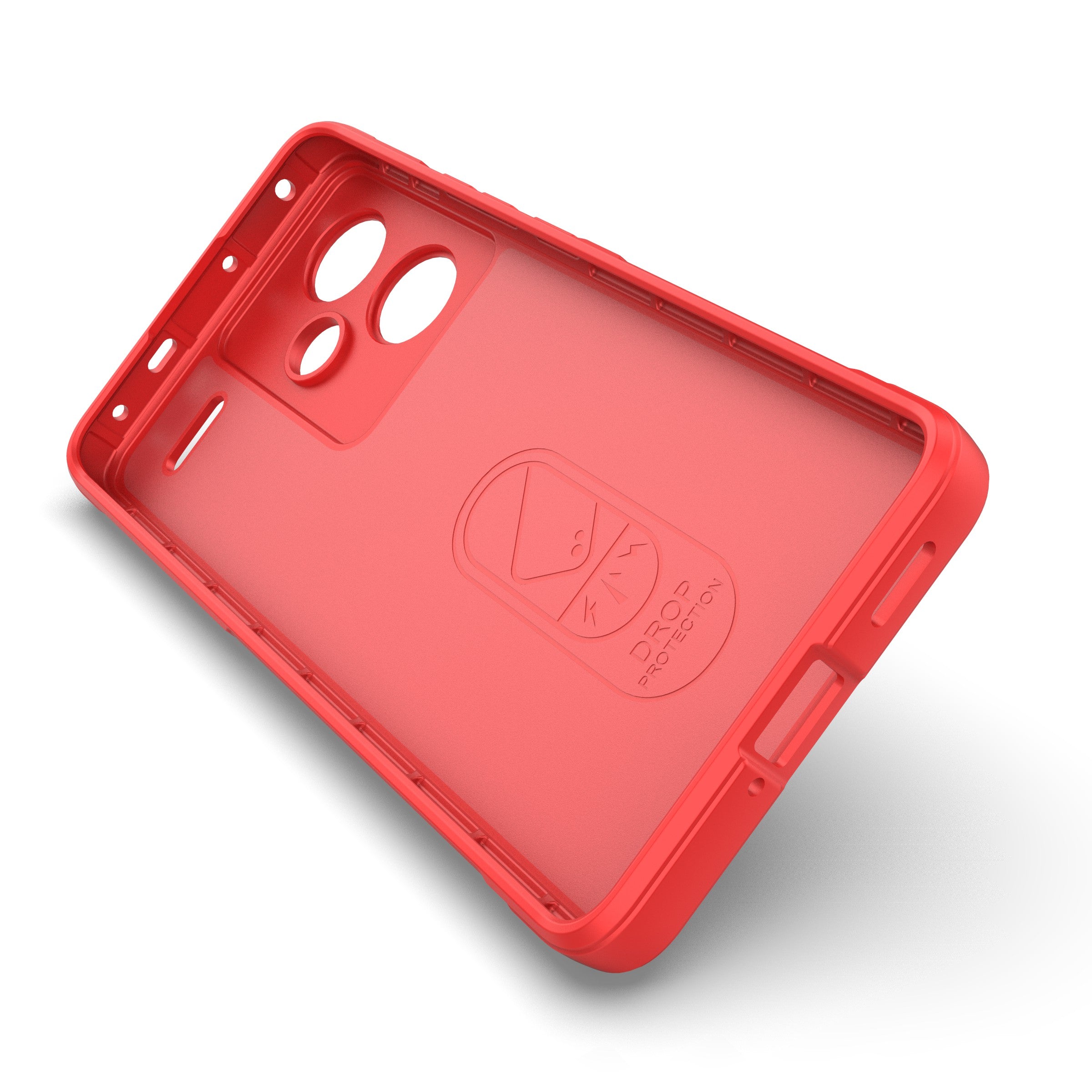 For Xiaomi Redmi Note 13 Pro+ 5G Case Anti-scratch TPU Rugged Phone Cover - Red