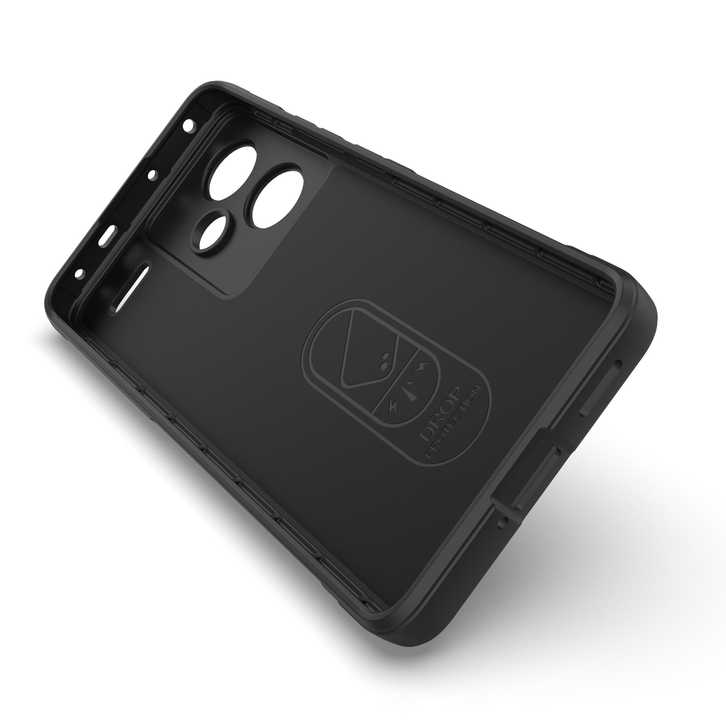 For Xiaomi Redmi Note 13 Pro+ 5G Case Anti-scratch TPU Rugged Phone Cover - Black