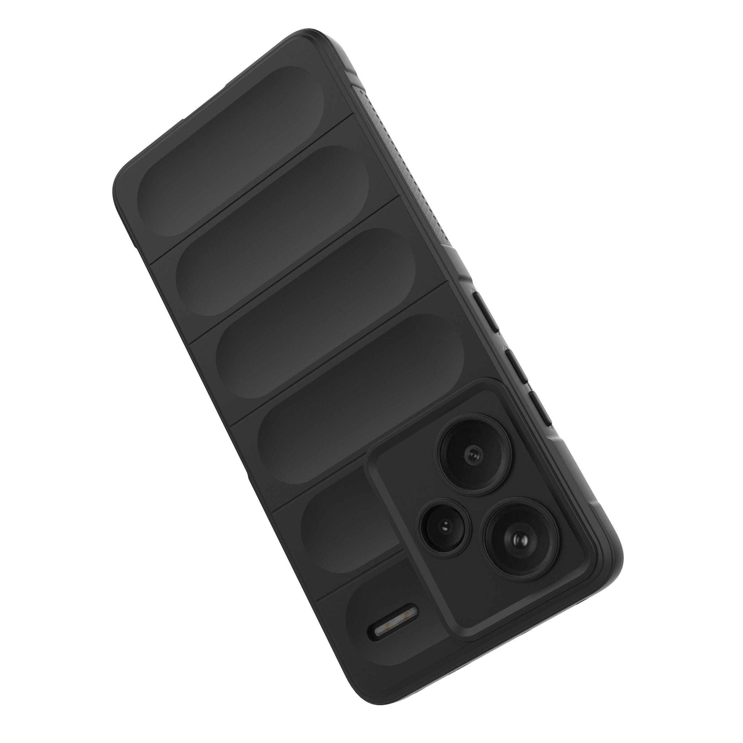 For Xiaomi Redmi Note 13 Pro+ 5G Case Anti-scratch TPU Rugged Phone Cover - Black