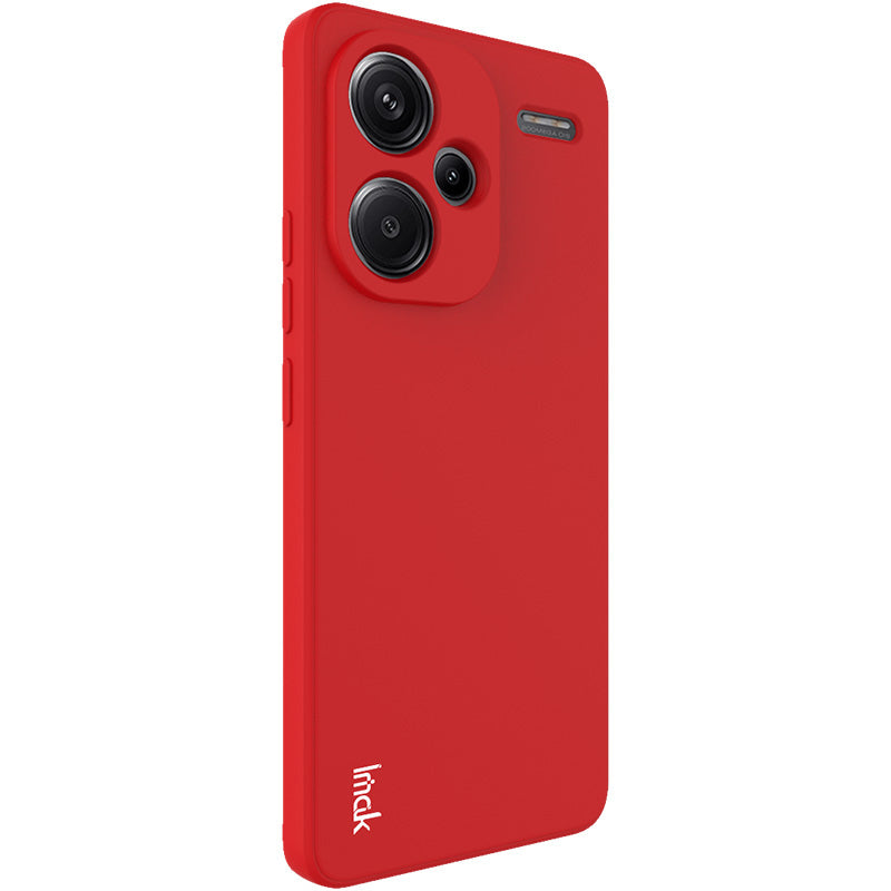 IMAK UC-4 Series for Xiaomi Redmi Note 13 Pro+ Case Straight Edge TPU Back Cover - Red