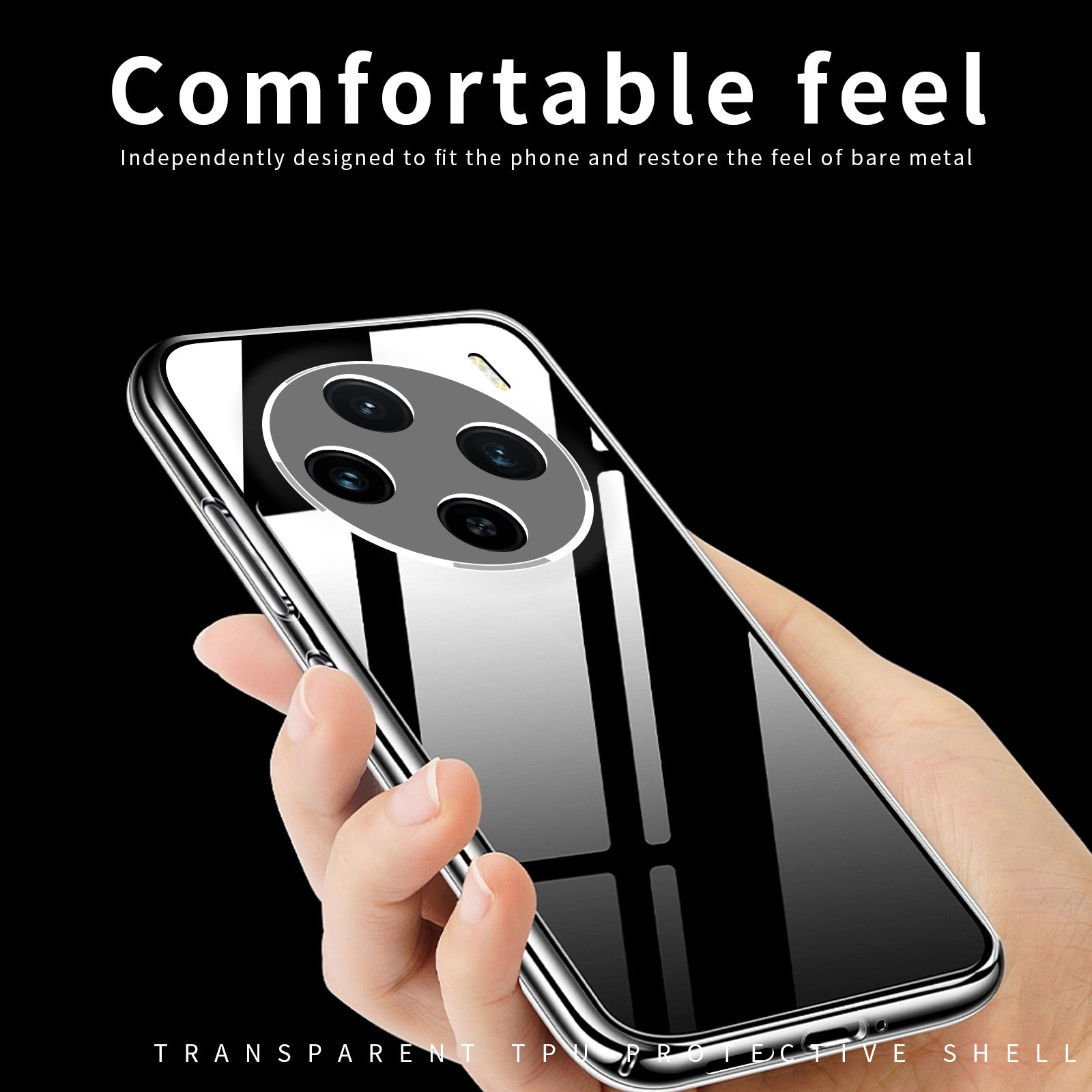 MOFI For vivo X100 5G Case Transparent Flexible TPU Protective Phone Cover