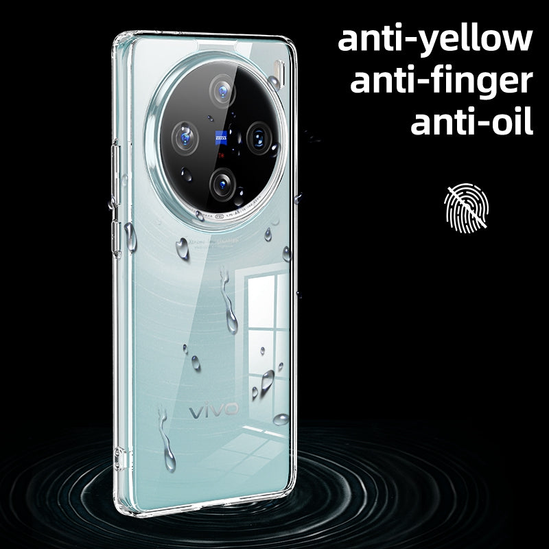 For vivo X100 Pro 5G Protective Case Hard PC+Soft TPU Shell Cover - Matte Black