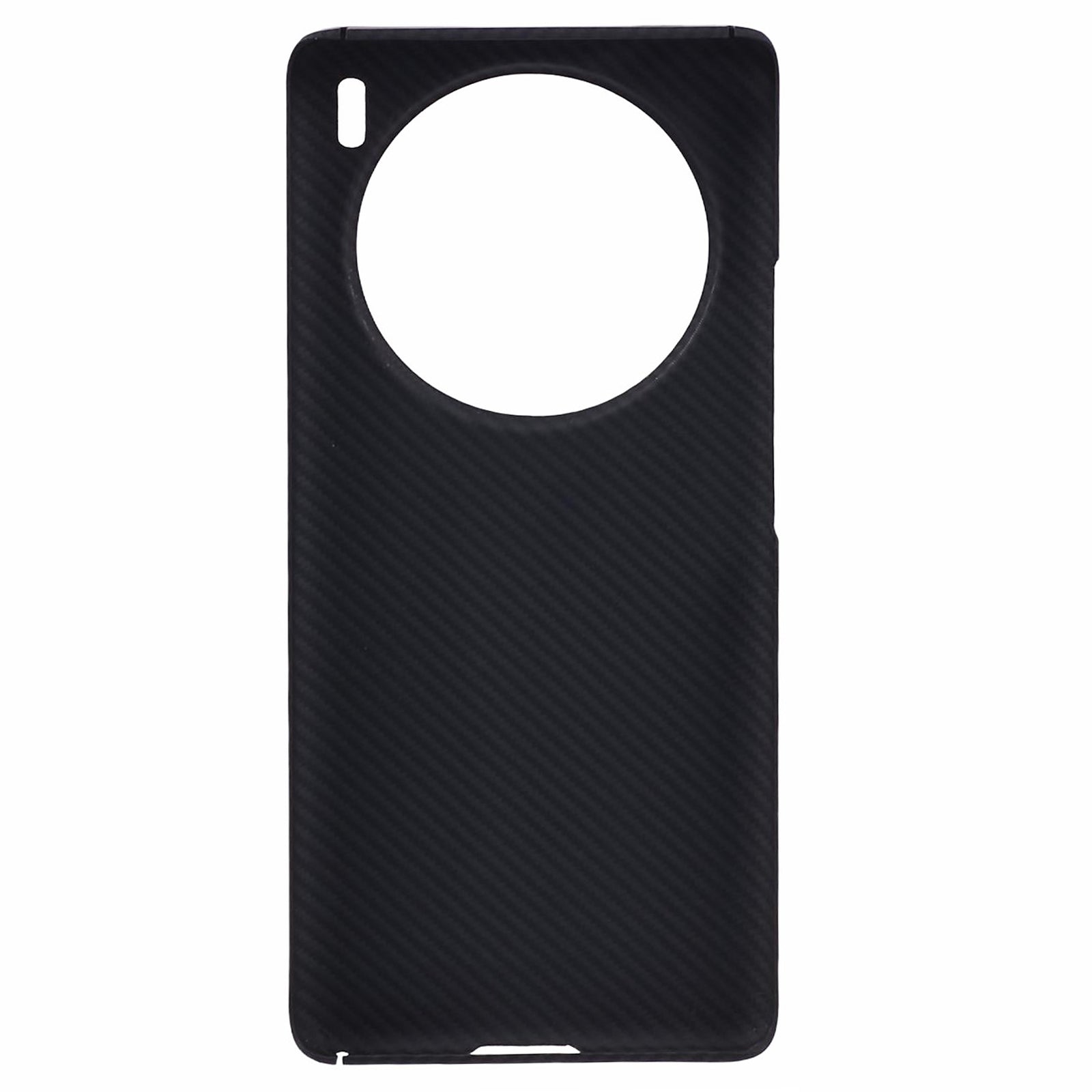 For vivo X100 5G Case 600D Fine Textured Aramid Fiber Cell Phone Protector with Big Lens Cutout - Black