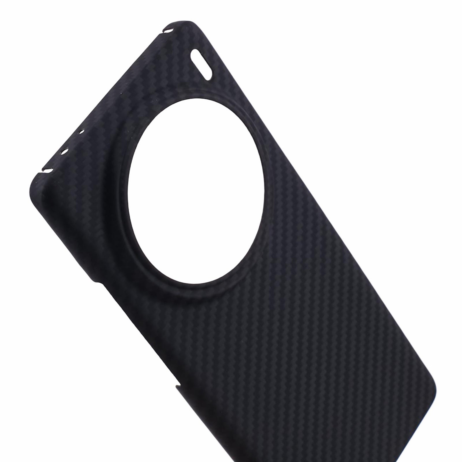 For vivo X100 Pro 5G Case Scratch-proof 1500D Coarse Texture Aramid Fiber Big Lens Cutout Phone Back Cover - Black