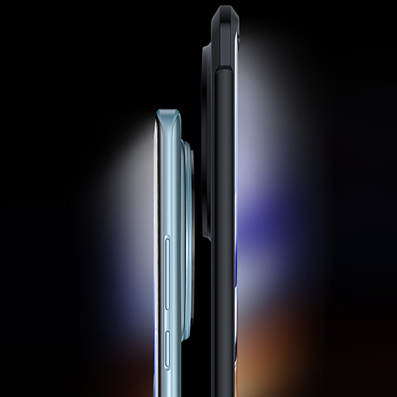 XUNDD For vivo X100 Pro 5G Case Kickstand Magnetic Phone Cover Black Acrylic+TPU Phone Shell