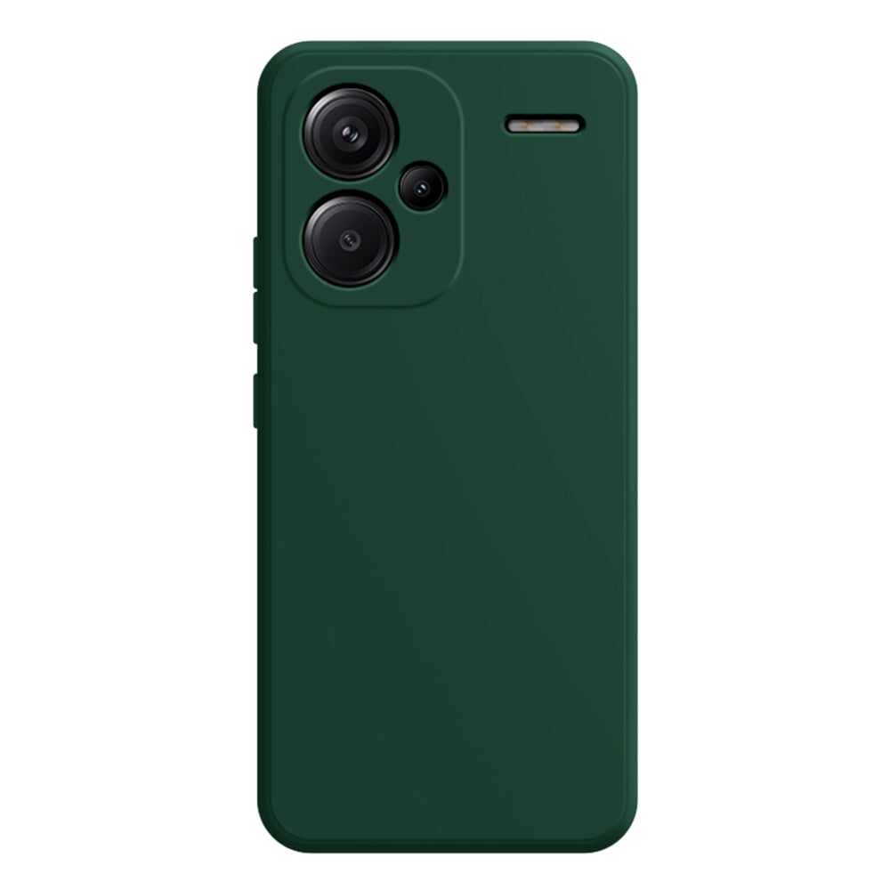 For Xiaomi Redmi Note 13 Pro+ 5G TPU Case Straight Edge Protection Phone Cover - Dark Green