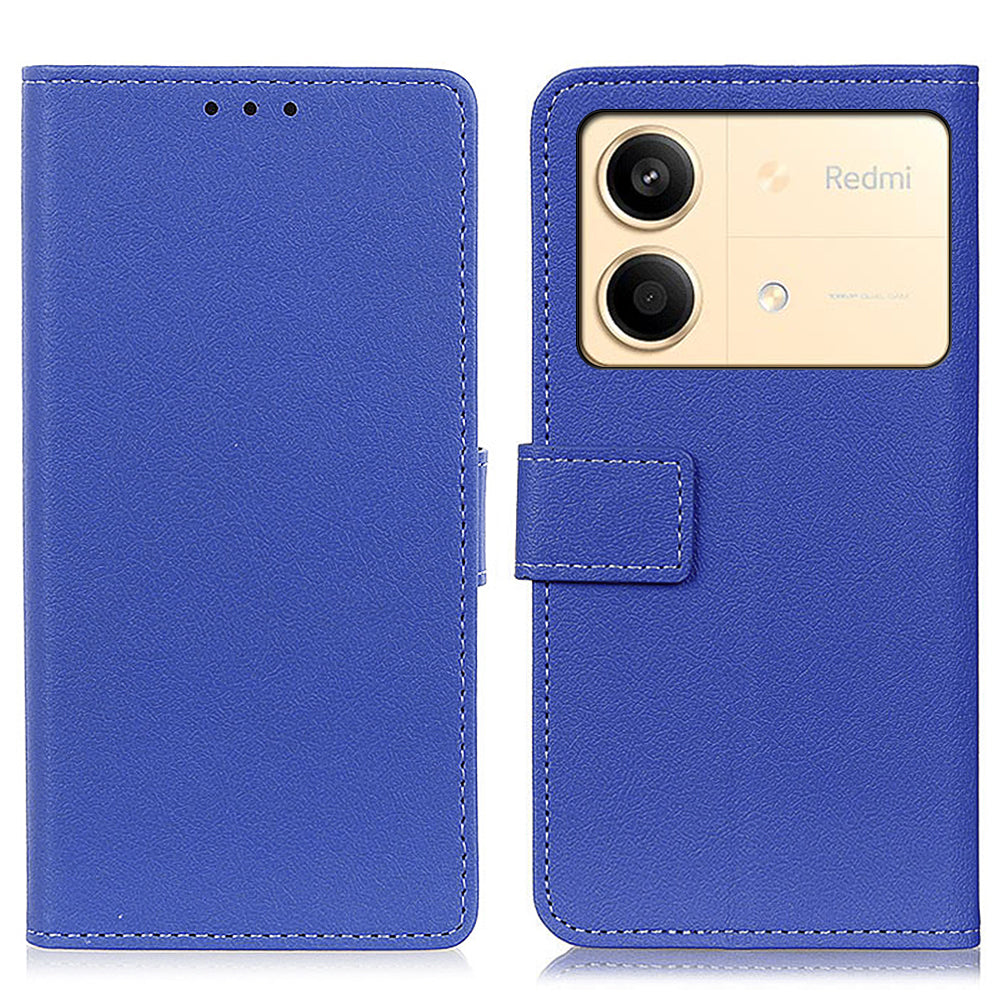 For Xiaomi Redmi Note 13R Pro 5G Case Wallet Stand Drop Protection Phone Cover - Blue