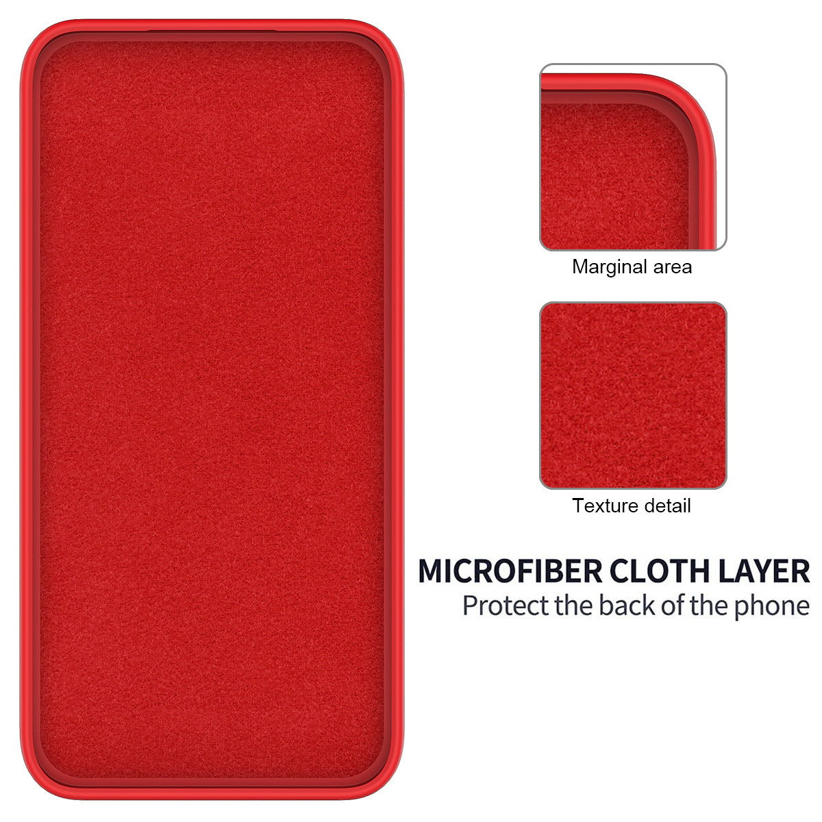 For vivo X100 Pro 5G Case Slim-Fit Phone Cover Liquid Silicone Phone Shell with Strap - Red