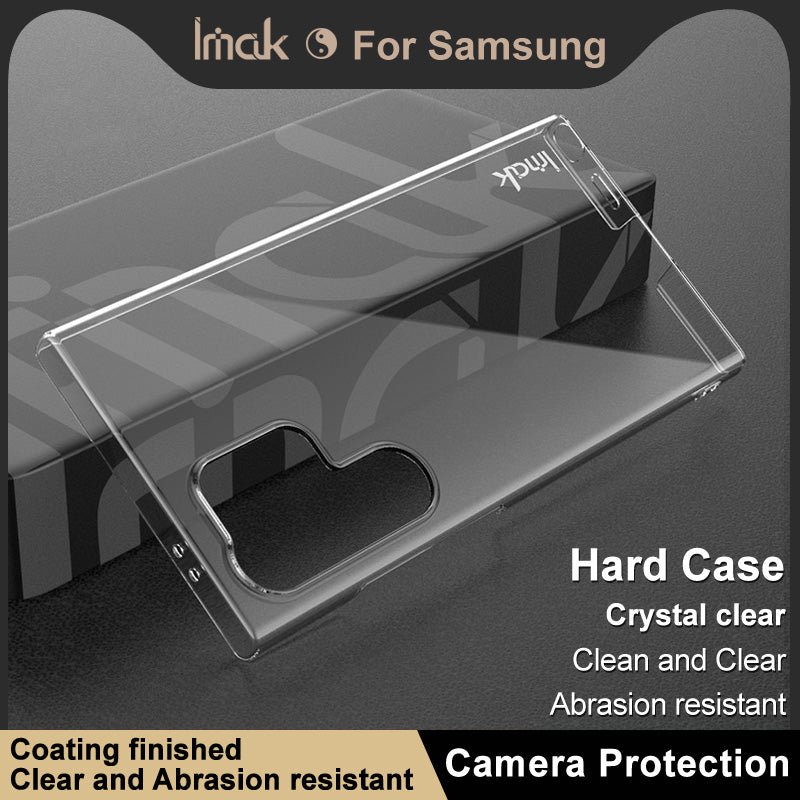IMAK Crystal Case II Pro for Samsung Galaxy S24 Ultra Phone Case Hard PC Clear Slim-Fit Back Shell