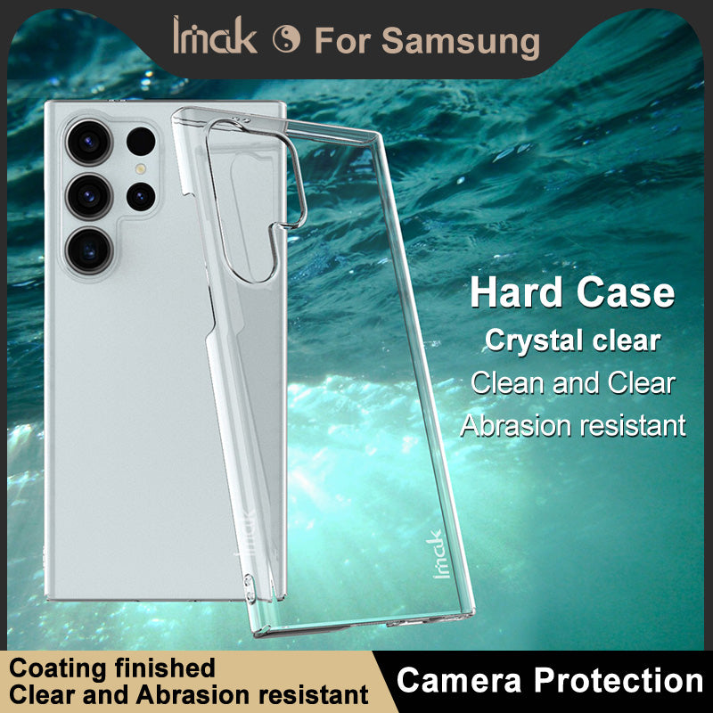 IMAK Crystal Case II Pro for Samsung Galaxy S24 Ultra Phone Case Hard PC Clear Slim-Fit Back Shell