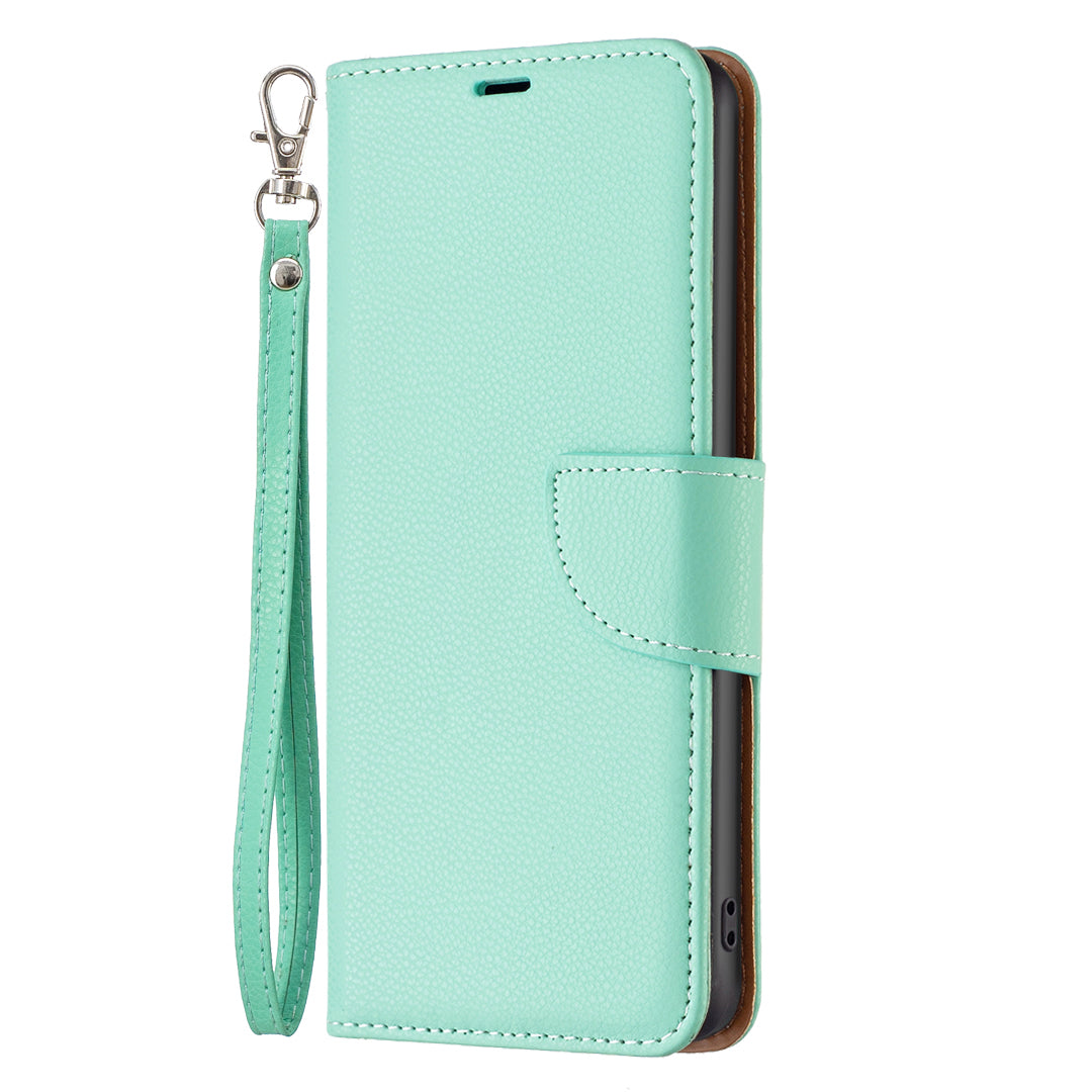 For Xiaomi Redmi Note 13 Pro+ 5G Wallet Case PU Leather Litchi Texture Flip Phone Cover - Green