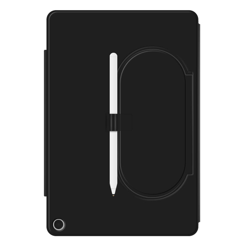 Uniqkart for Google Pixel Tablet Tri-fold Stand Cover PU Leather Magnetic Attachment Tablet Case - Black