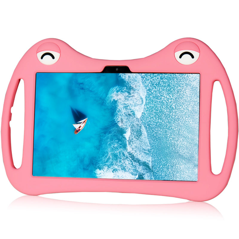 Hand Grip Silicone Tablet Case for TCL NxtPaper 10s , Kickstand Protective Tablet Cover - Pink