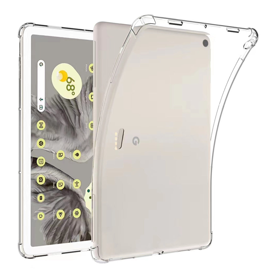 Transparent Tablet Case for Google Pixel Tablet , Reinforced Corners Anti-drop Soft TPU Cover