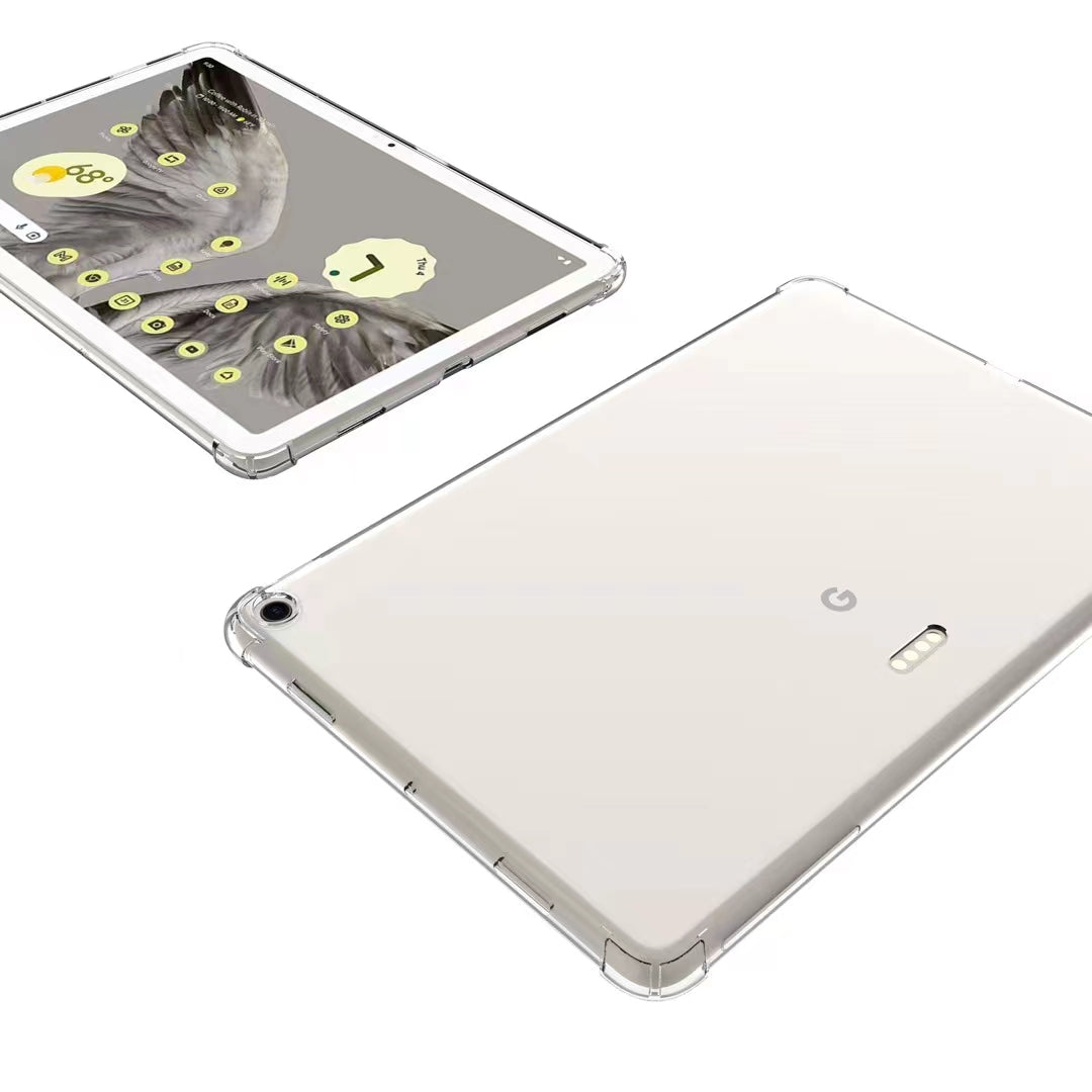 Transparent Tablet Case for Google Pixel Tablet , Reinforced Corners Anti-drop Soft TPU Cover