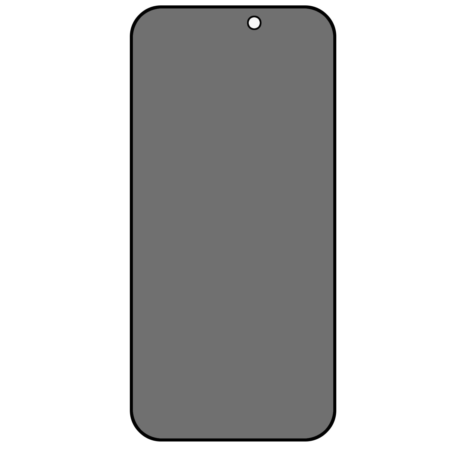 Uniqkart for iPhone 15 Pro Full Coverage Side Glue Tempered Glass Film Silk Printing Anti-Spy Screen Protector