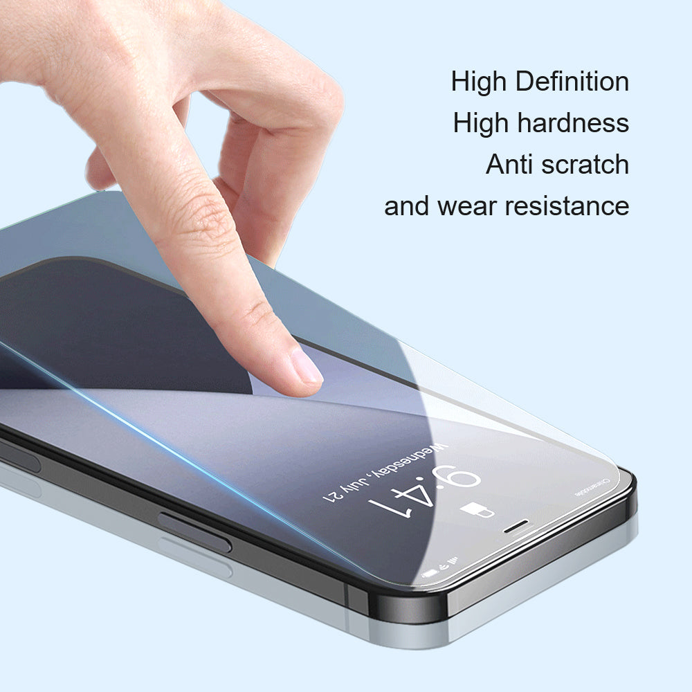 For iPhone 15 Pro Max HD Clear Tempered Glass Film Dustproof Crystal Clear Screen Protector